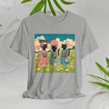 Black Kitty Cats in Japanese Kimonos T-Shirt