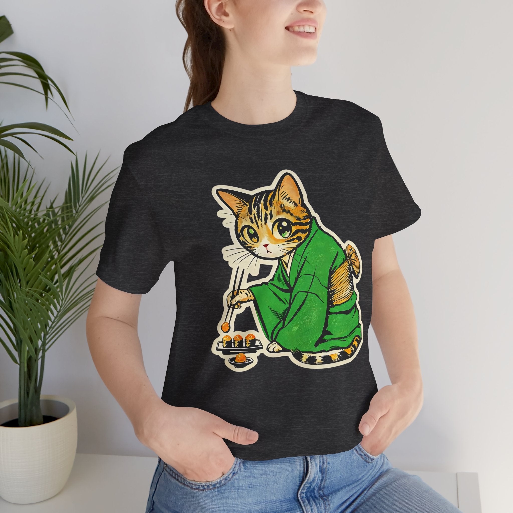 Kawaii Bengal Kimono Cat Shirt  Sushi Cat Tee