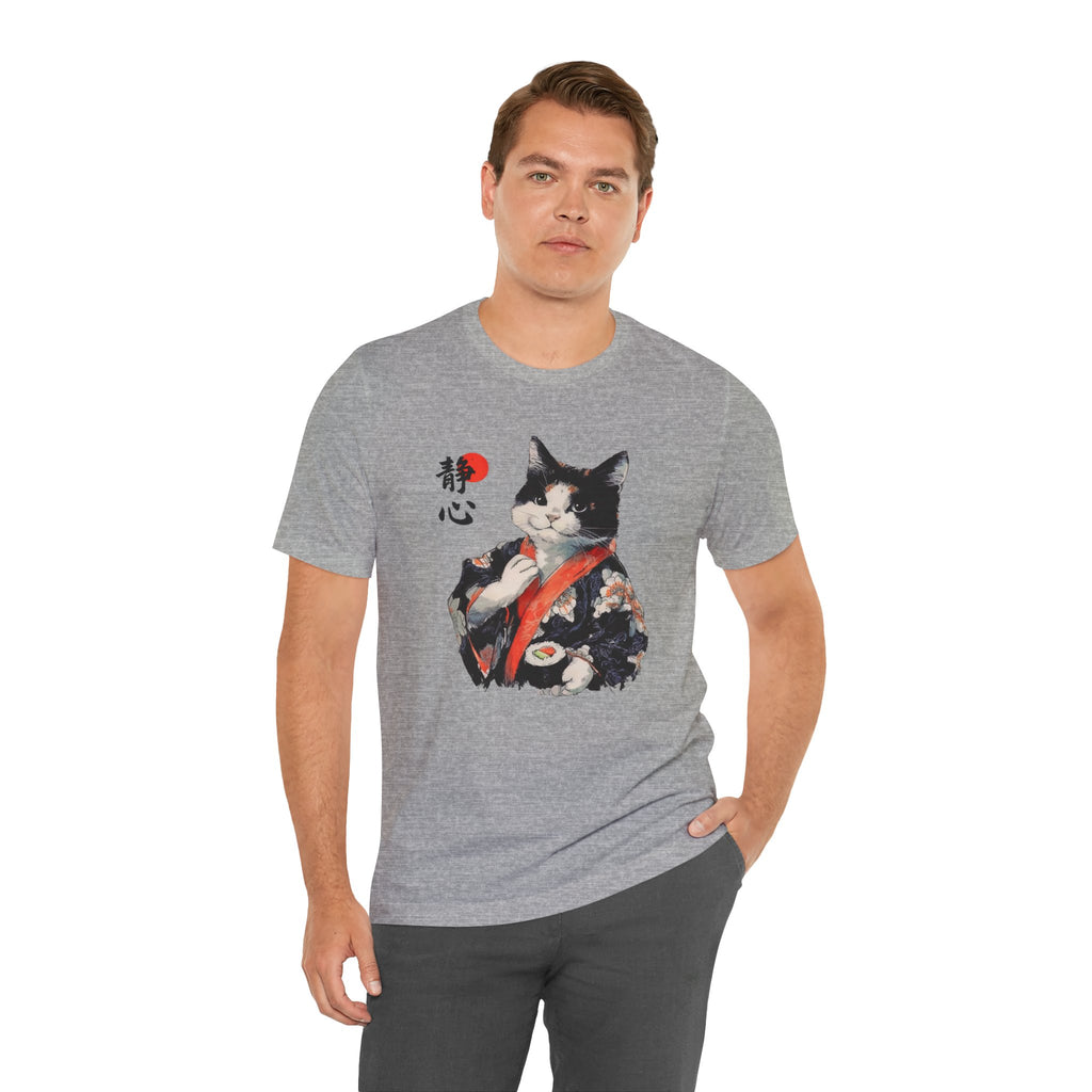 Sushi Cat T-Shirt | Japanese Kimono Neko