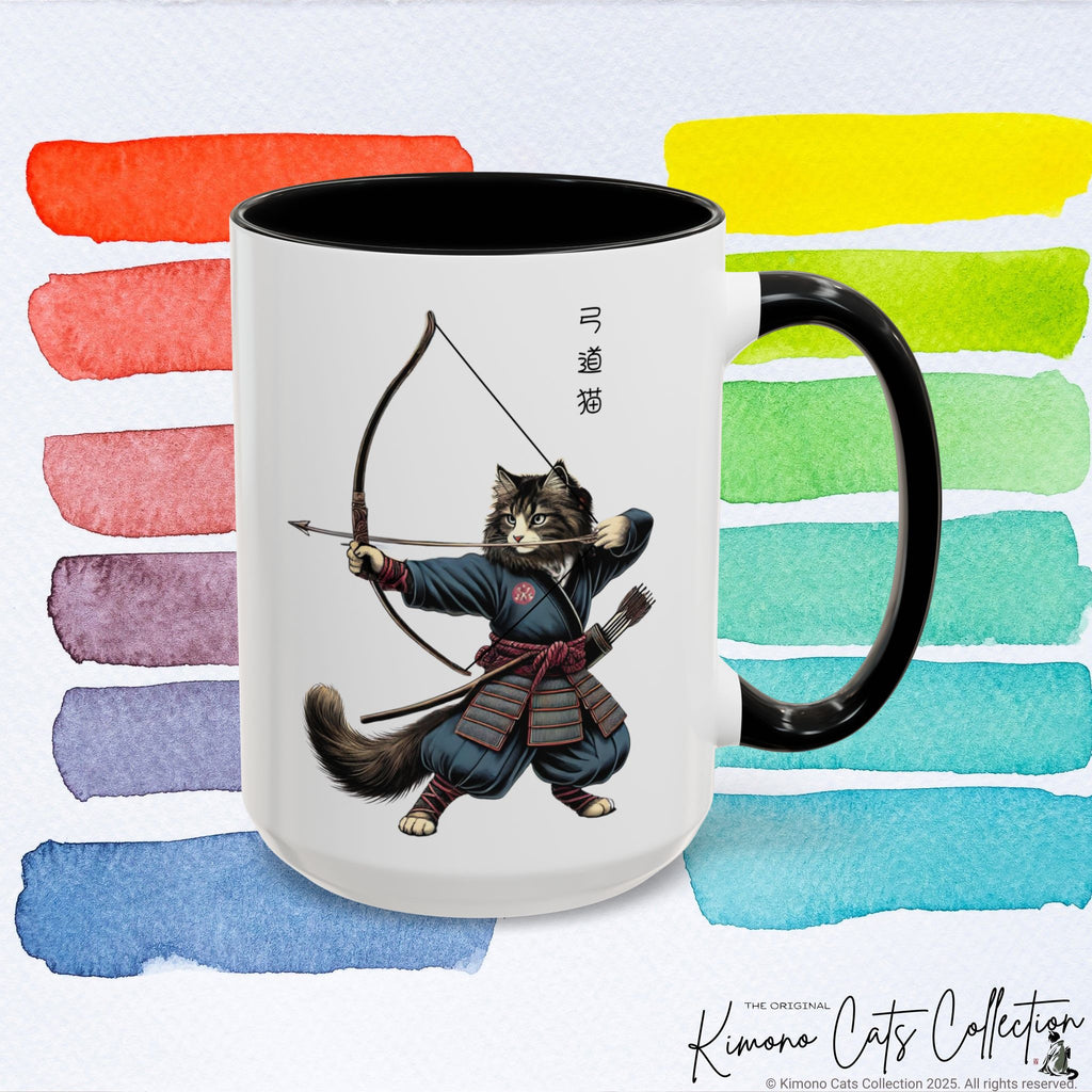 Kyudo Cat Mug