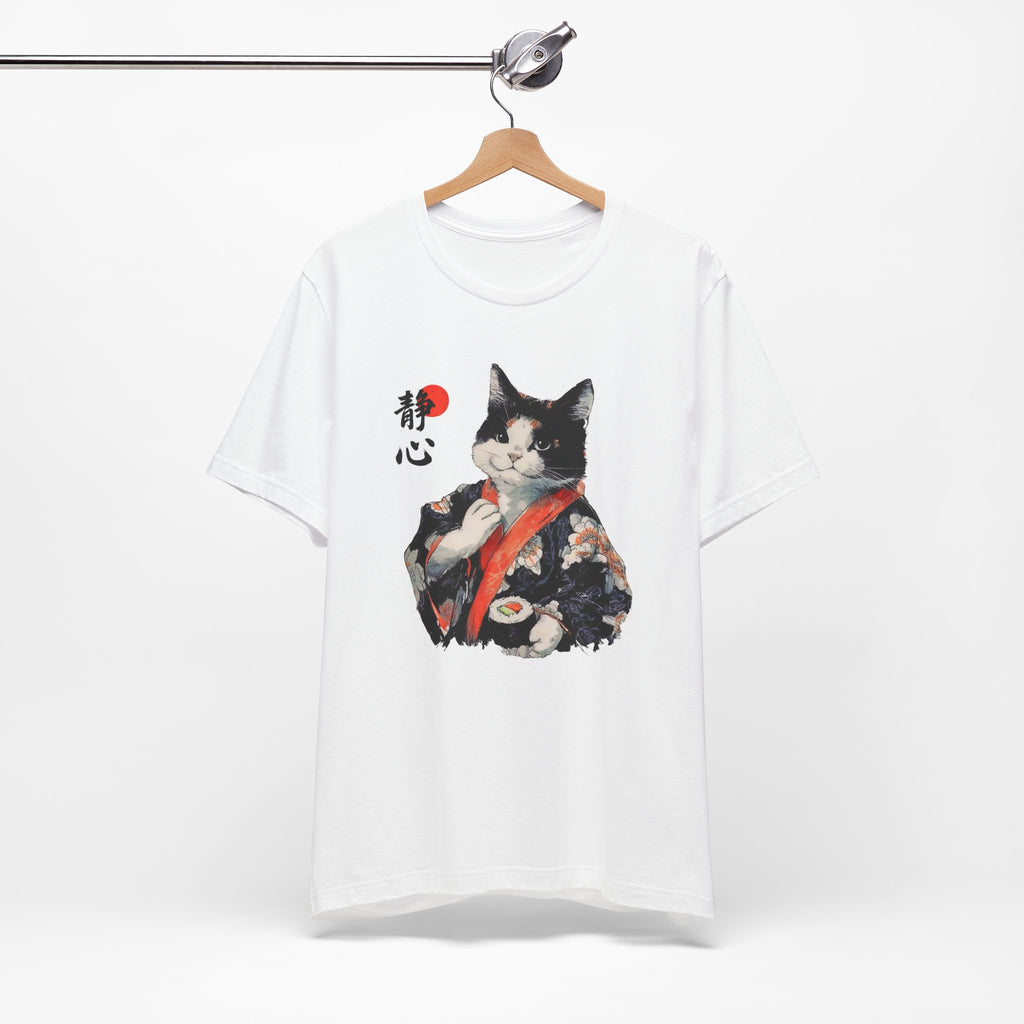 Sushi Cat T-Shirt | Japanese Kimono Neko