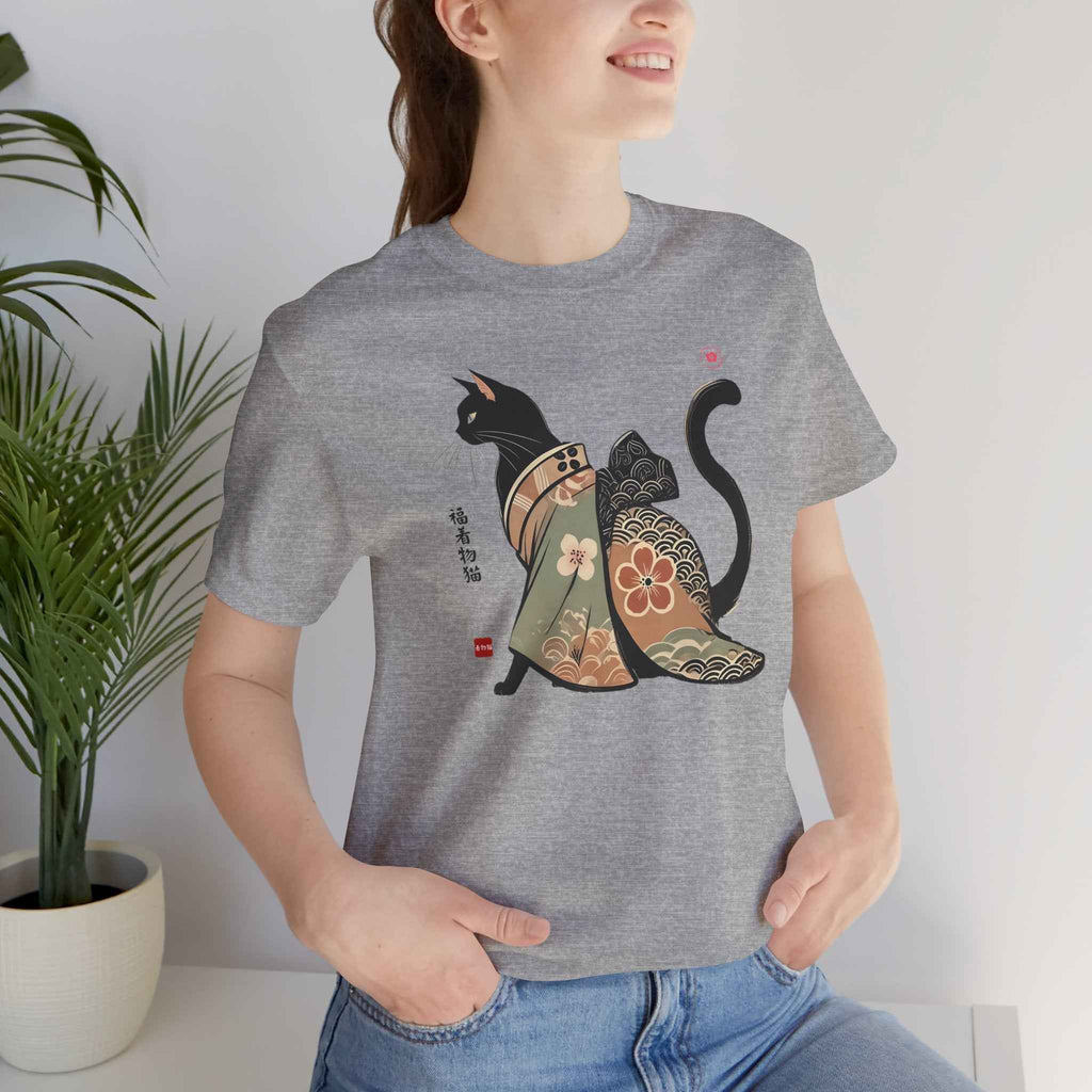 Lucky Kimono Cat Tee – Unisex