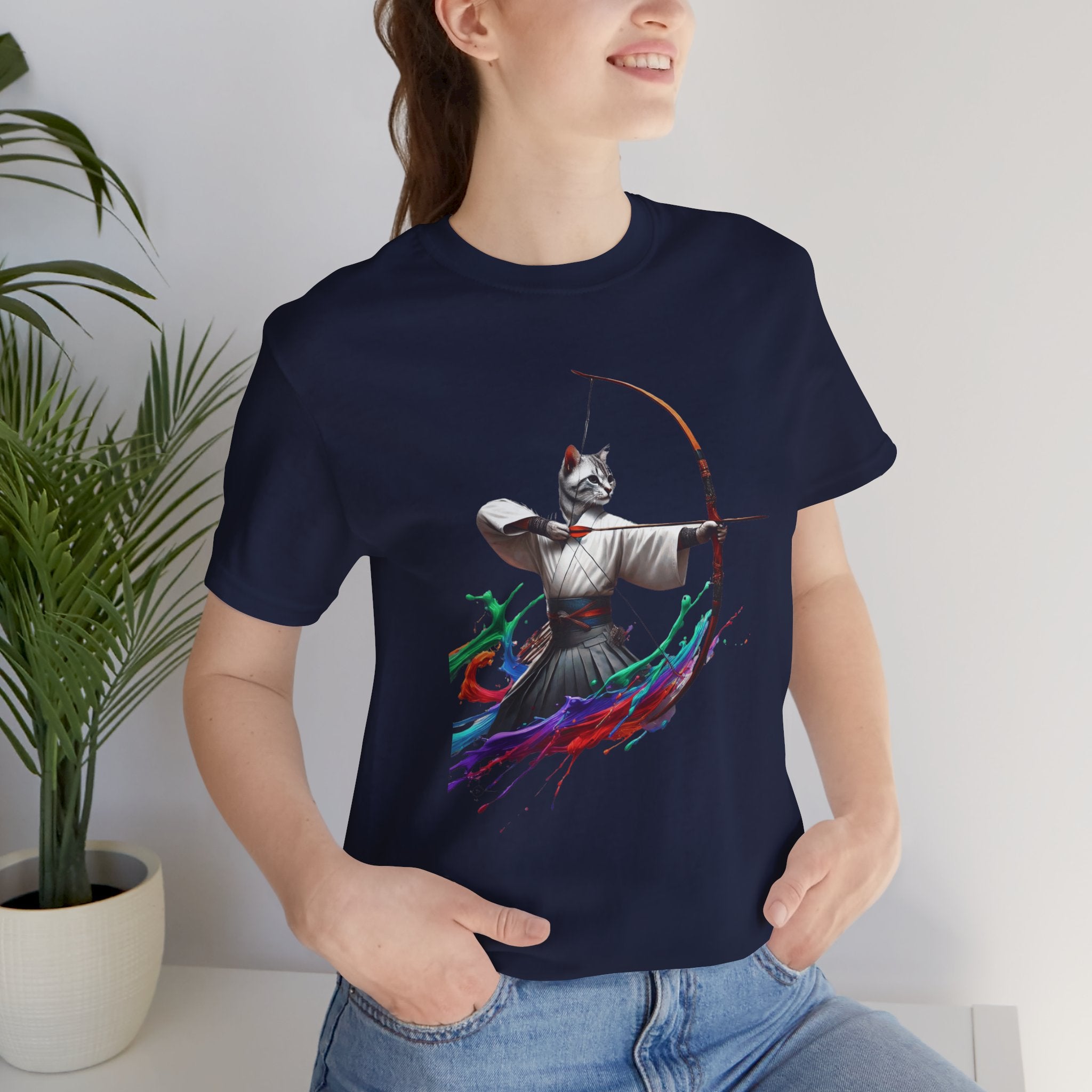 Kyudo Archer Cat Tee – Unisex
