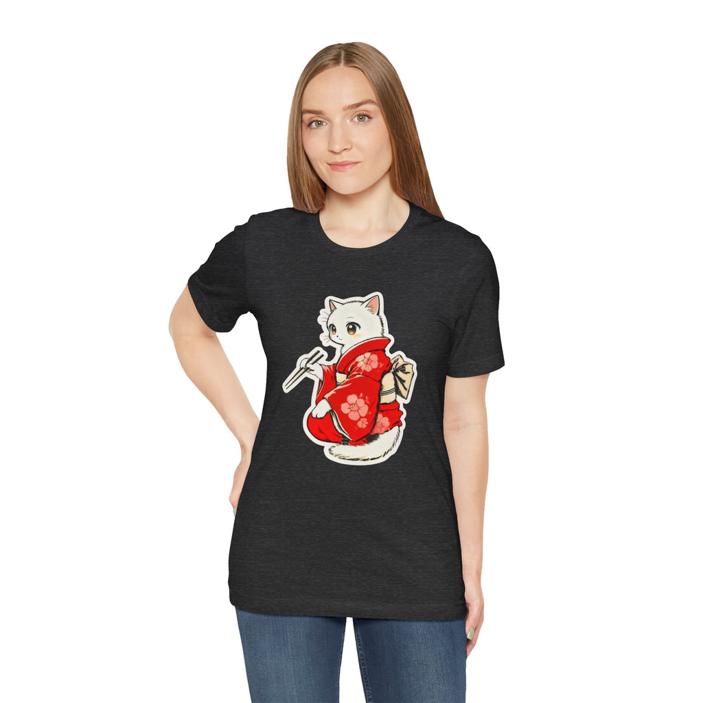 Sushi Kimono Cat Shirt - Cute Japanese Tee