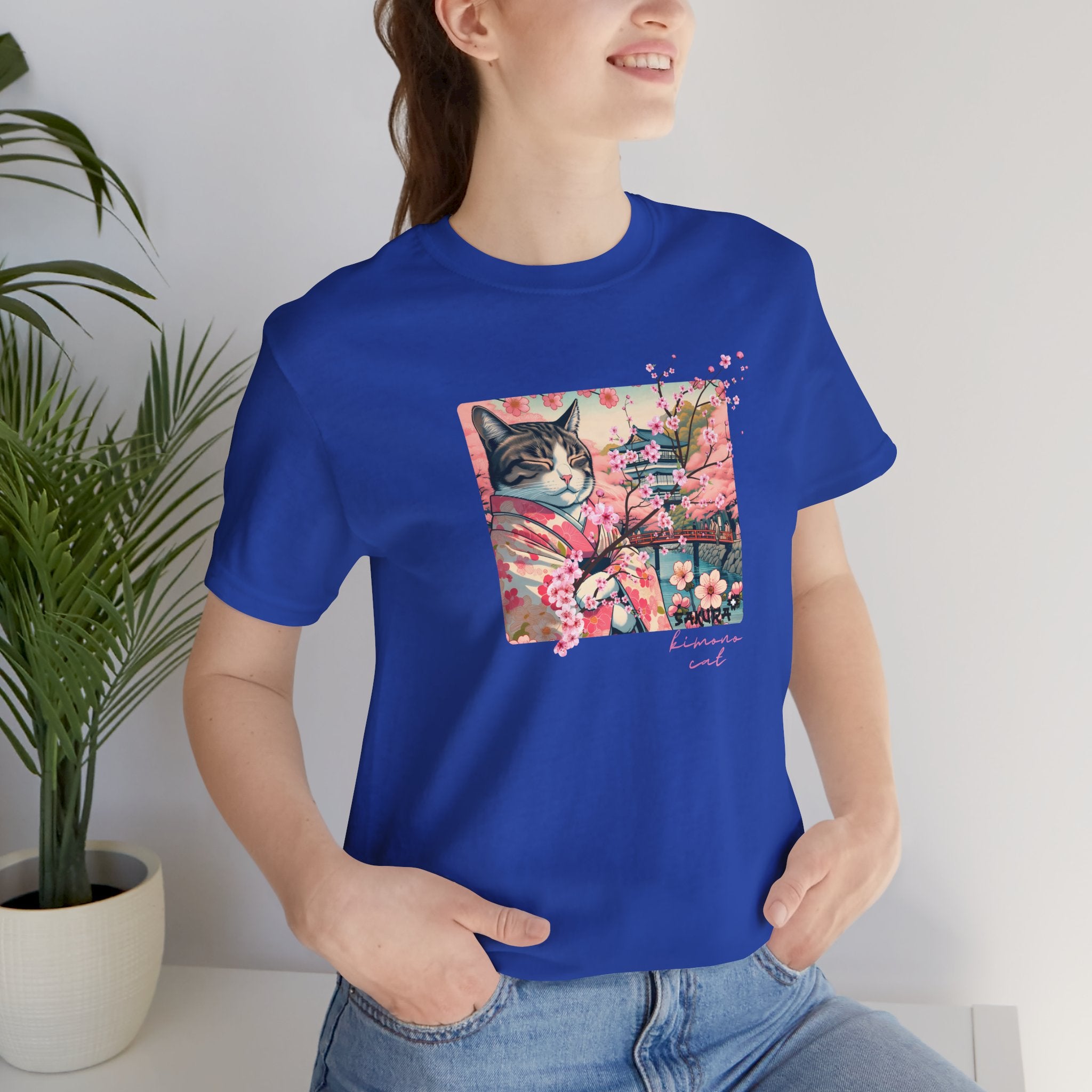 Sakura Kimono Cat Tee - Unisex