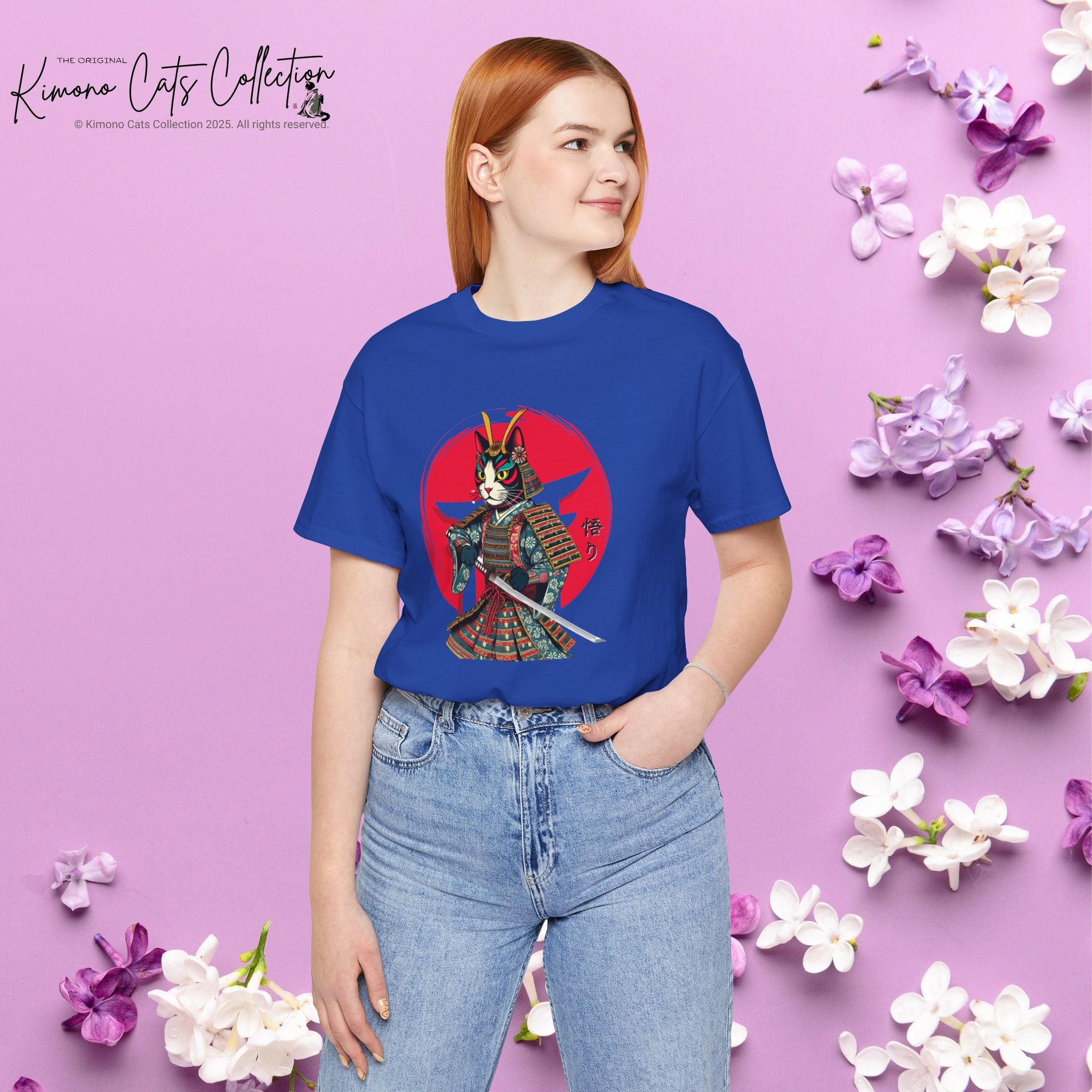 Samurai Cat Warrior Unisex Tee