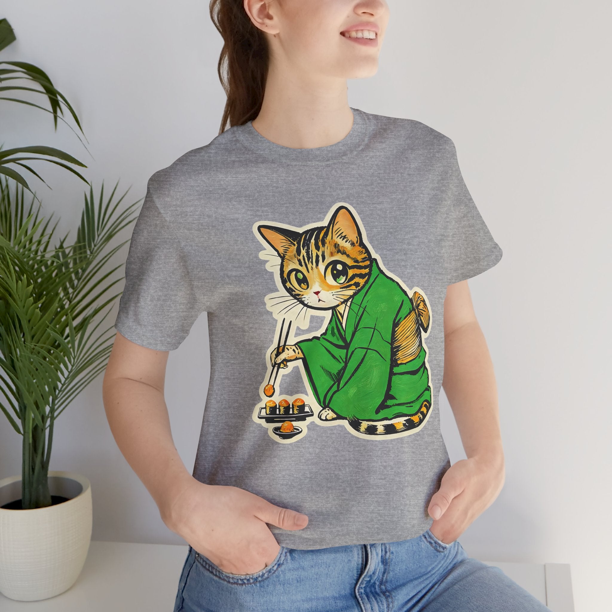 Kawaii Bengal Kimono Cat Shirt  Sushi Cat Tee