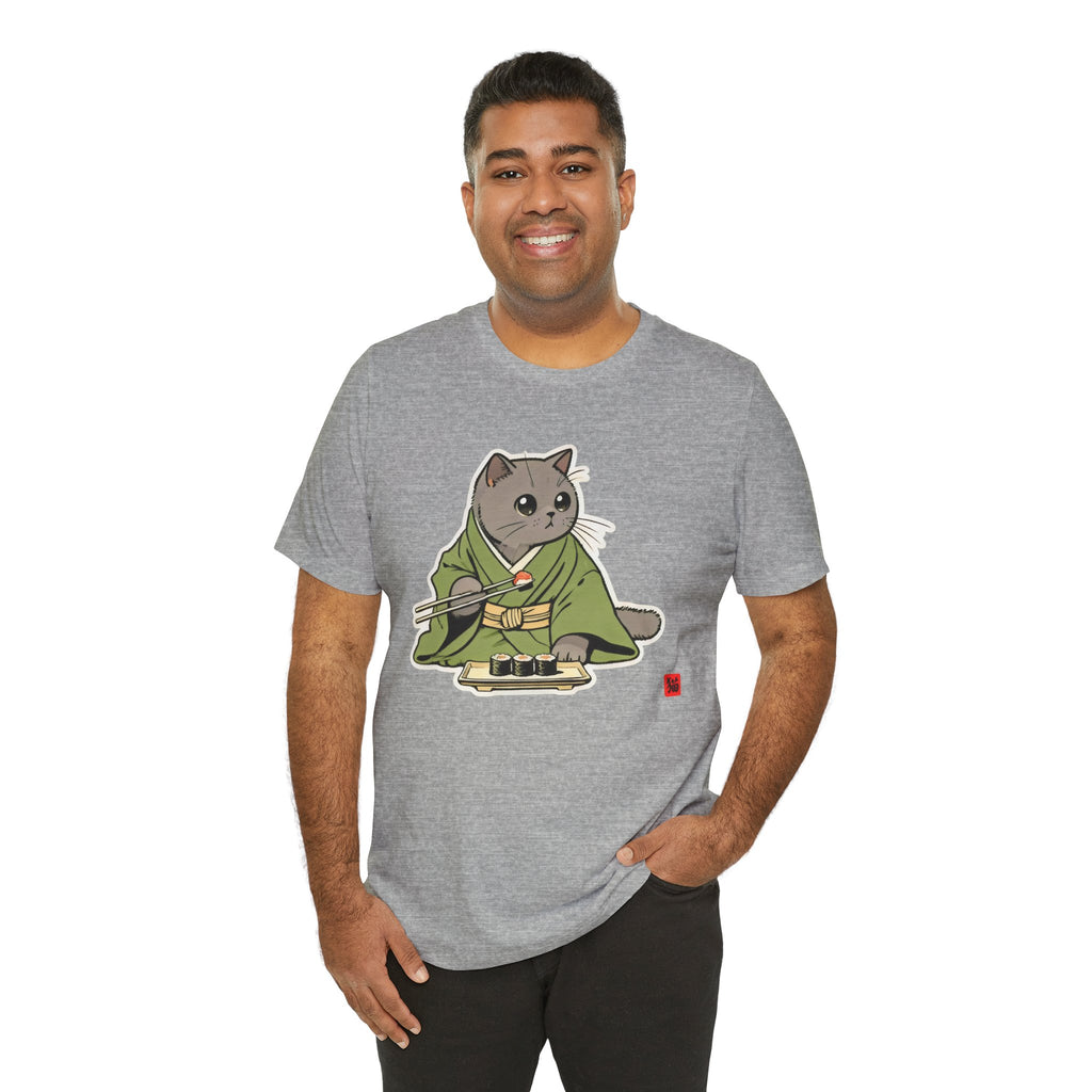 Sushi Cat Shirt - Adorable Japanese Cat Tee for British Shorthair Lovers - Kimono Cats Collection