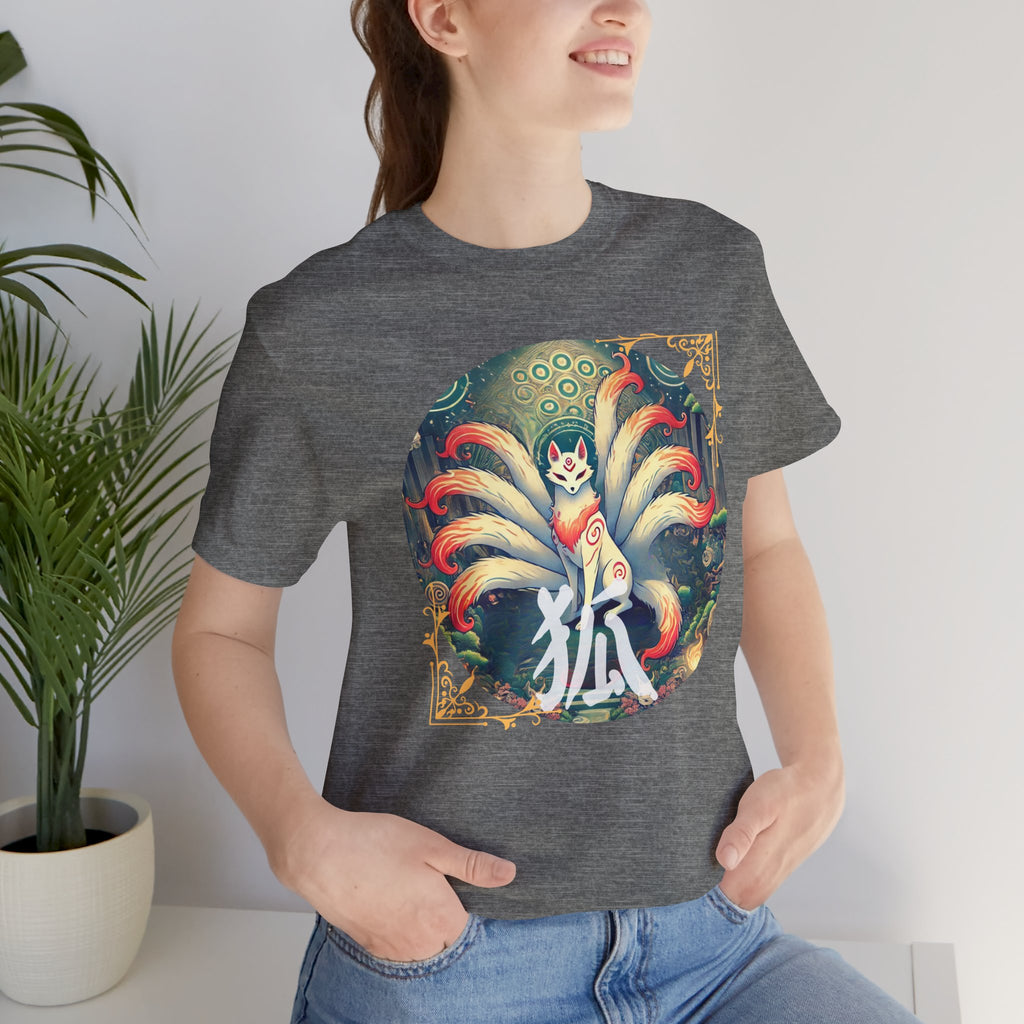 Japanisches Fuchs-T-Shirt: Mystisches Kitsune Yokai