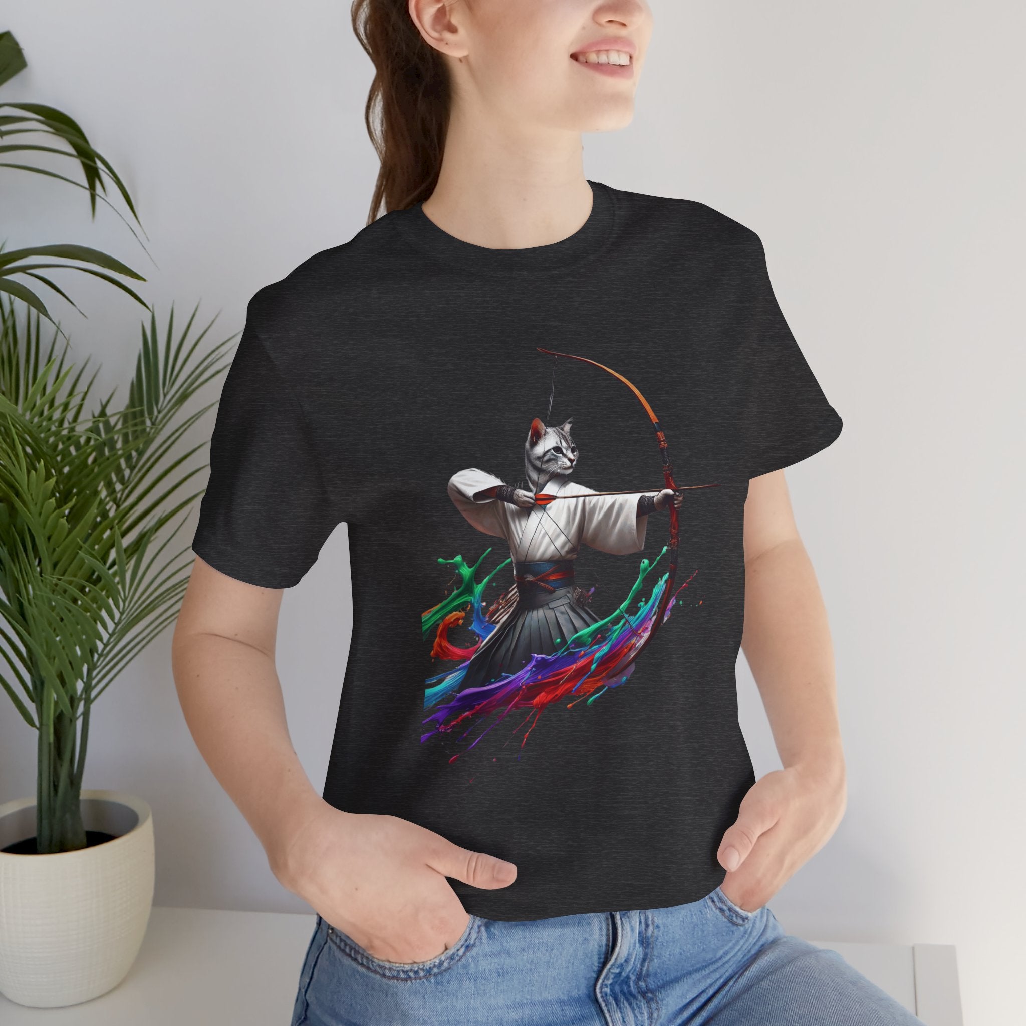 Kyudo Archer Cat Tee – Unisex