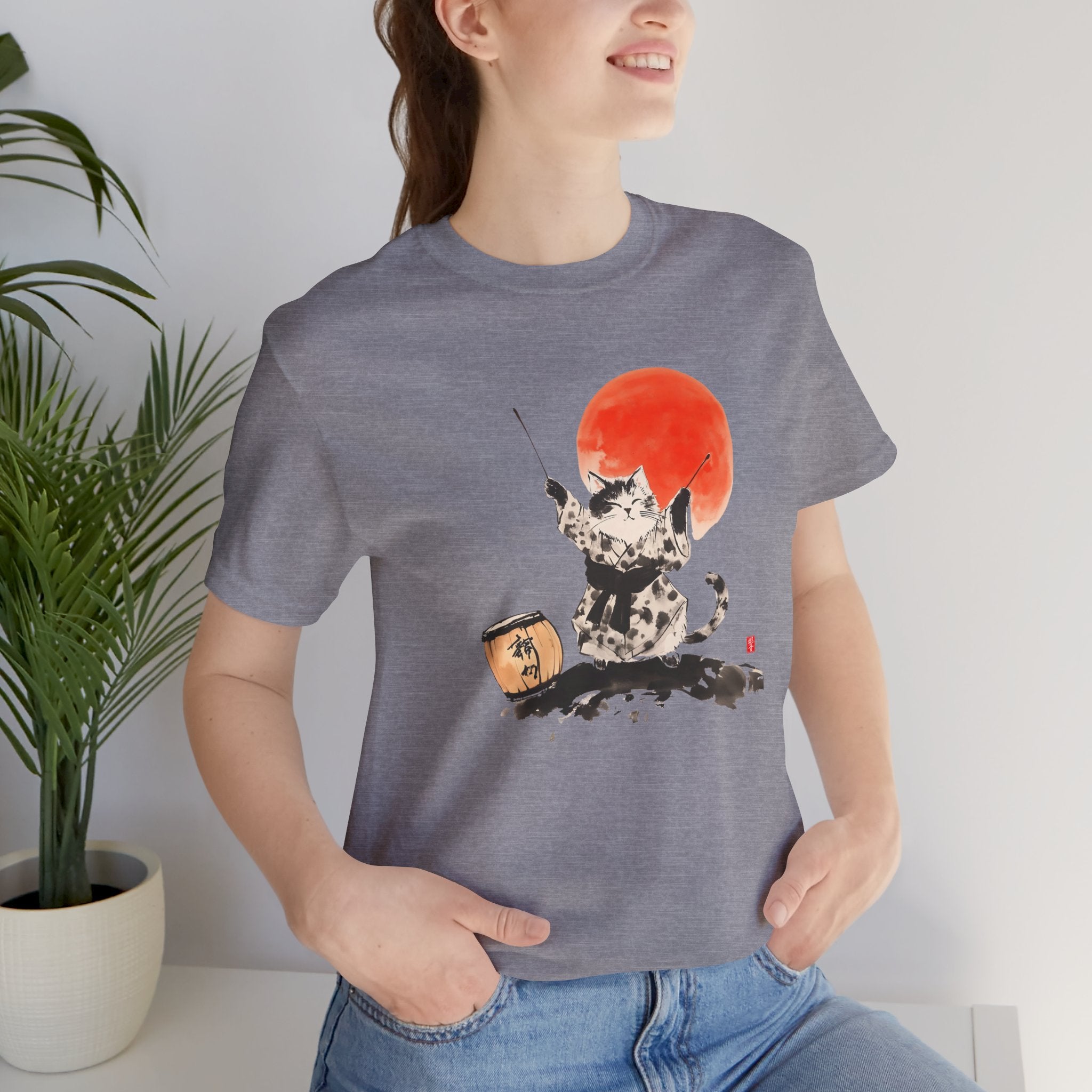 Taiko Drum Cat Tee – Unisex