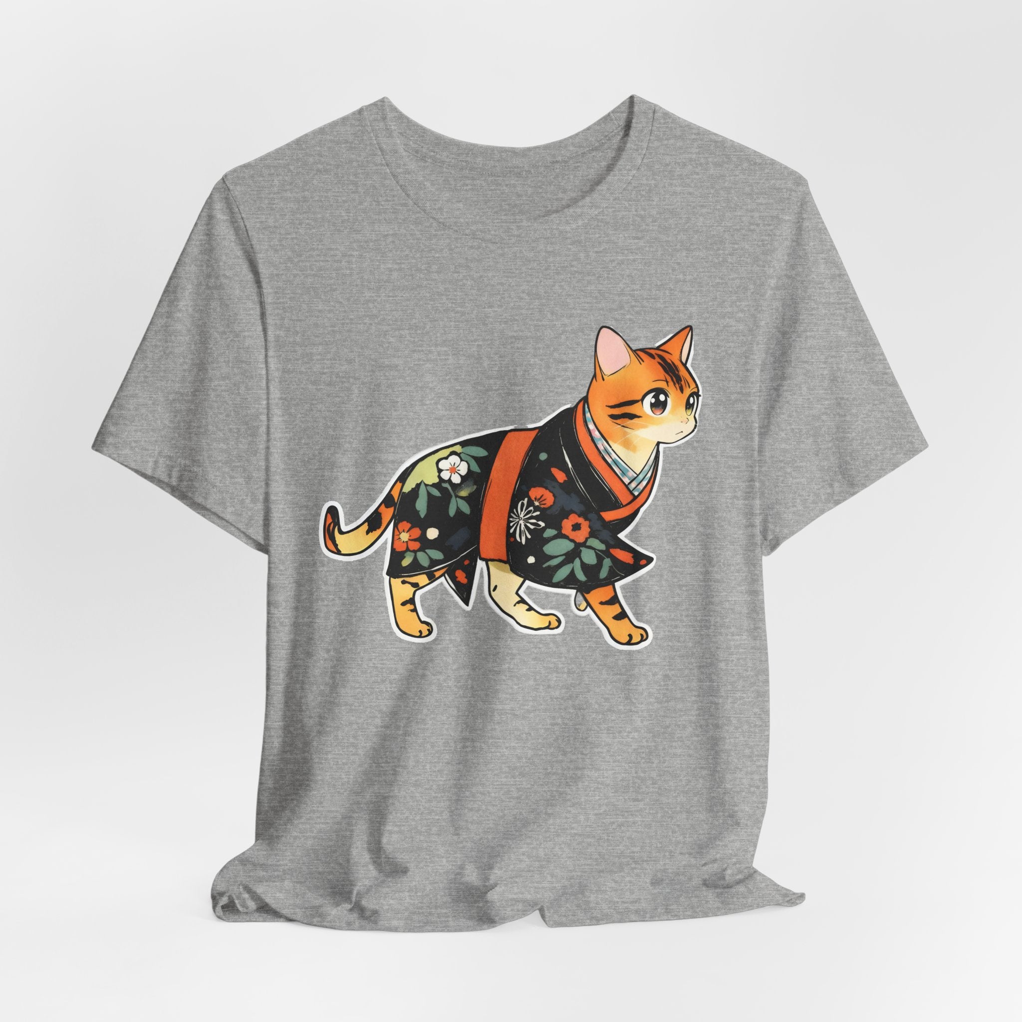 Peaceful Kimono Cat Shirt Zen Japan Tee