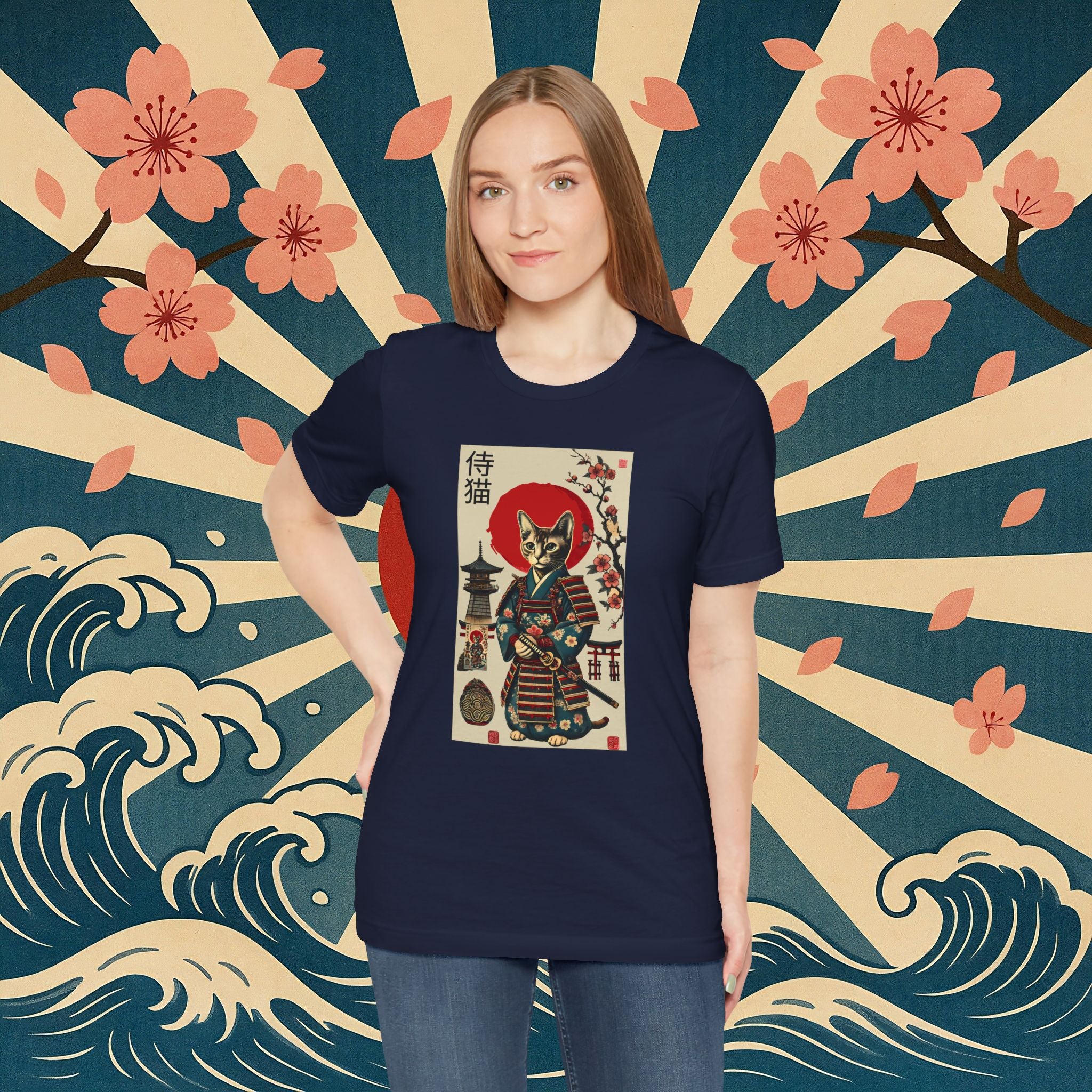 Samurai Neko Stormclaw – Unisex T-Shirt