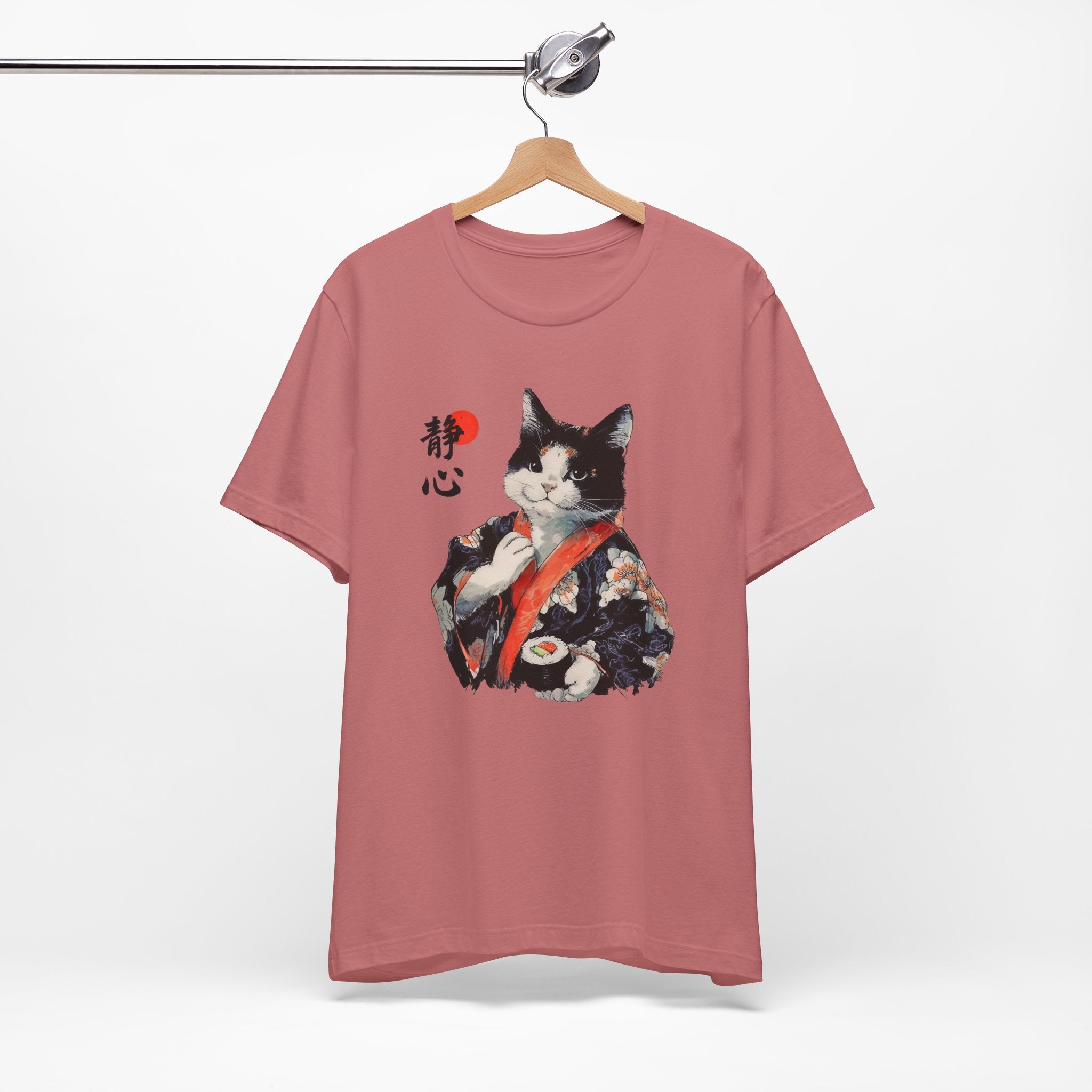 Sushi Cat T-Shirt | Japanese Kimono Neko