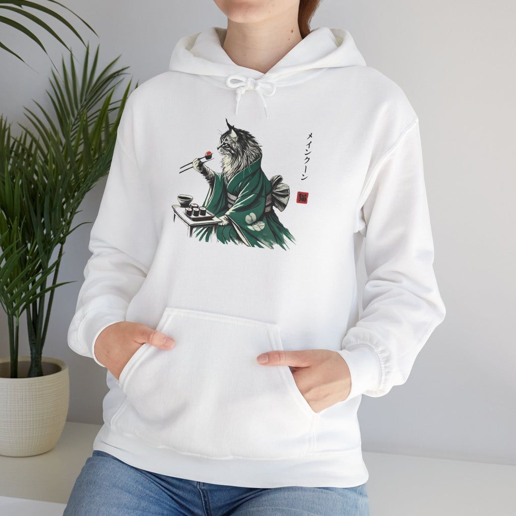 Maine Coon Cat Sushi Hoodie