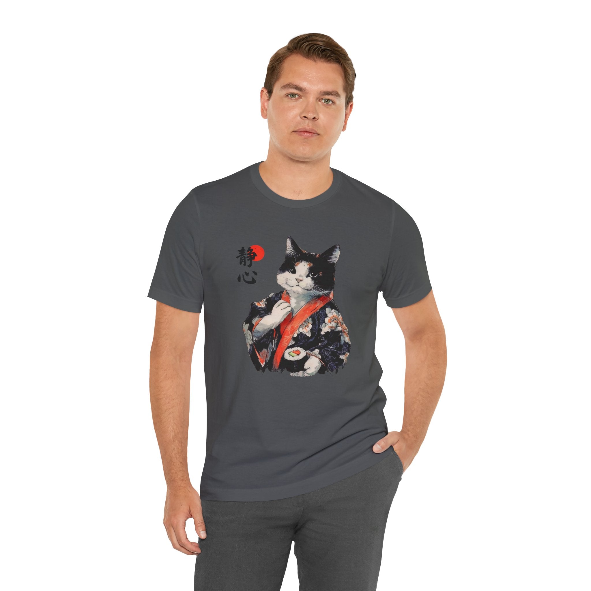 Sushi Cat T-Shirt | Japanese Kimono Neko