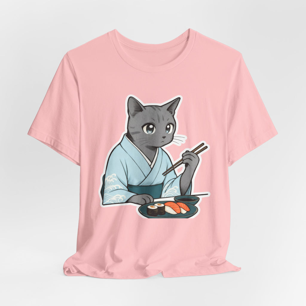 Sushi Kimono Cat Shirt - Japanese Dinner Date Cat Tee