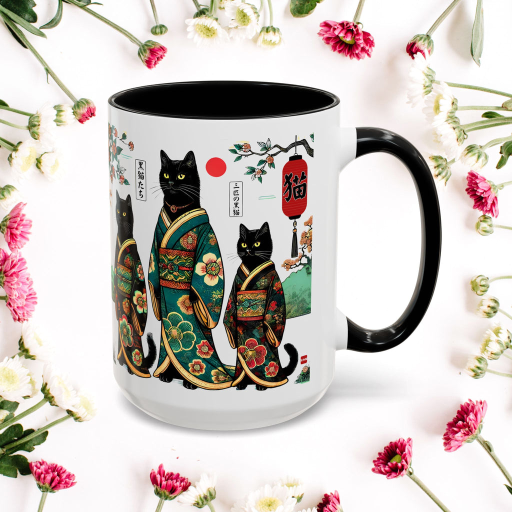 Black Cats Mug, 11-15oz