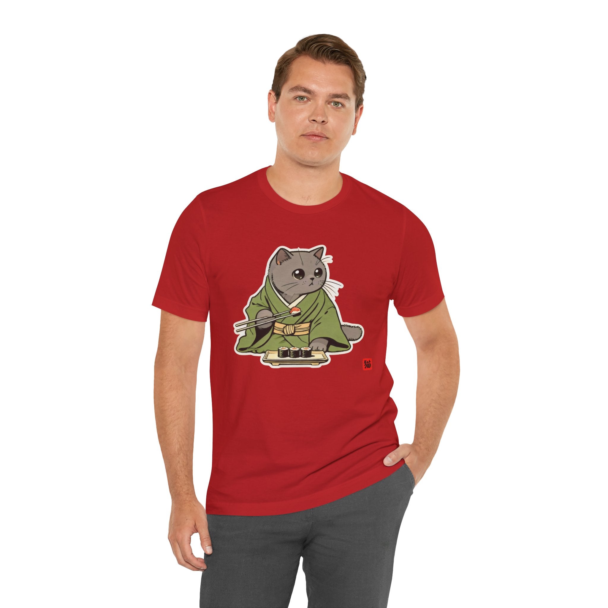 Sushi Cat Shirt - Adorable Japanese Cat Tee for British Shorthair Lovers - Kimono Cats Collection