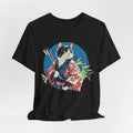 Cat Warrior T-Shirt: Kyudo Anime Graphic Tee