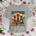 Kawaii Black Kitty Cats in Kimonos T-Shirt