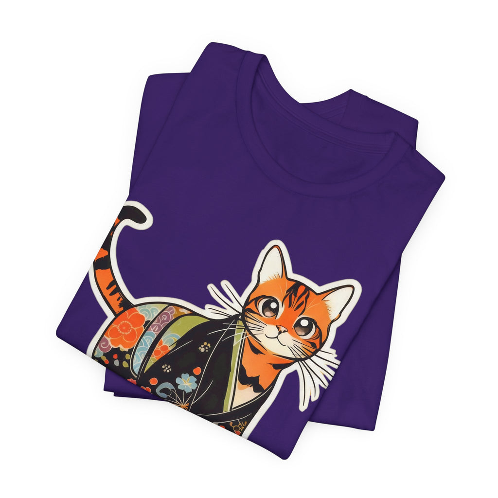 Kawaii Kimono Cat Shirt Japan Gift Tee