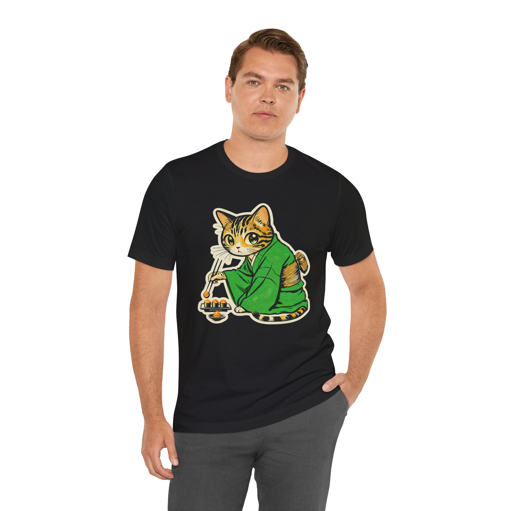 Kawaii Bengal Kimono Cat Shirt  Sushi Cat Tee