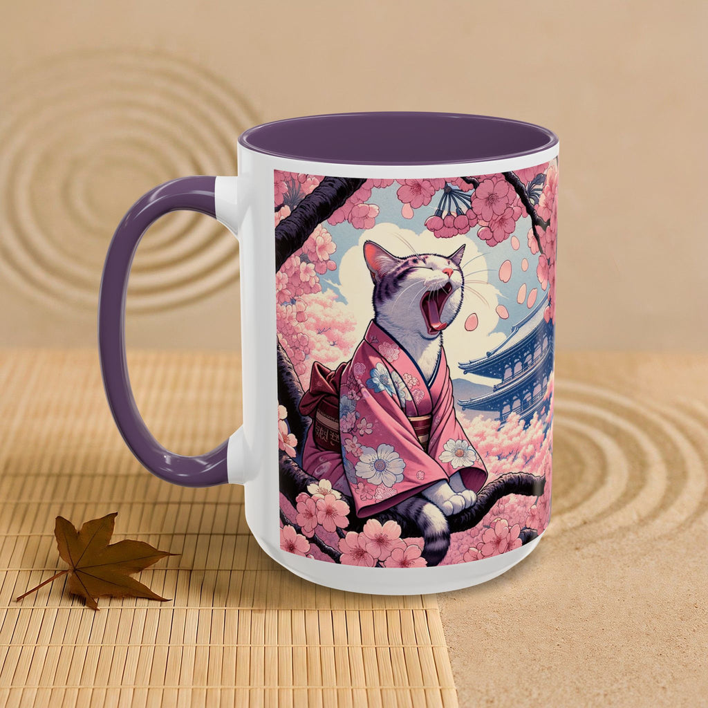 Coffee Mug Sakura Cat in Kimono