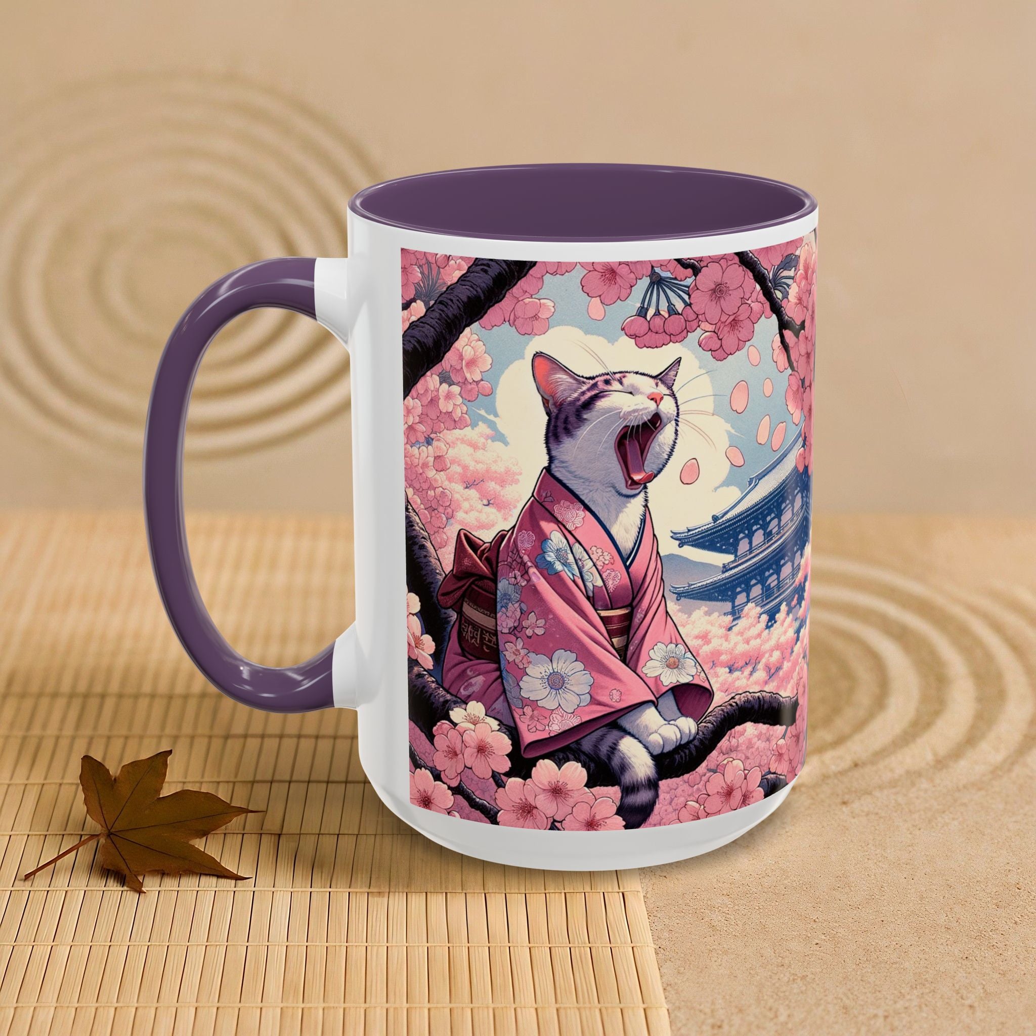 Coffee Mug Sakura Cat in Kimono