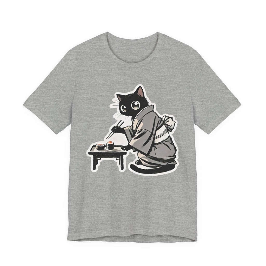 Sushi Cat T-Shirt | Adorable Japanese Cat in Kimono Design - Kimono Cats Collection