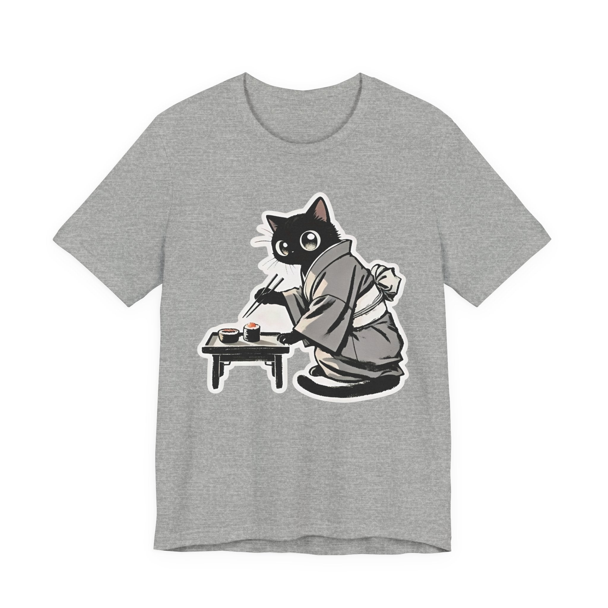 Sushi Cat T-Shirt | Adorable Japanese Cat in Kimono Design - Kimono Cats Collection