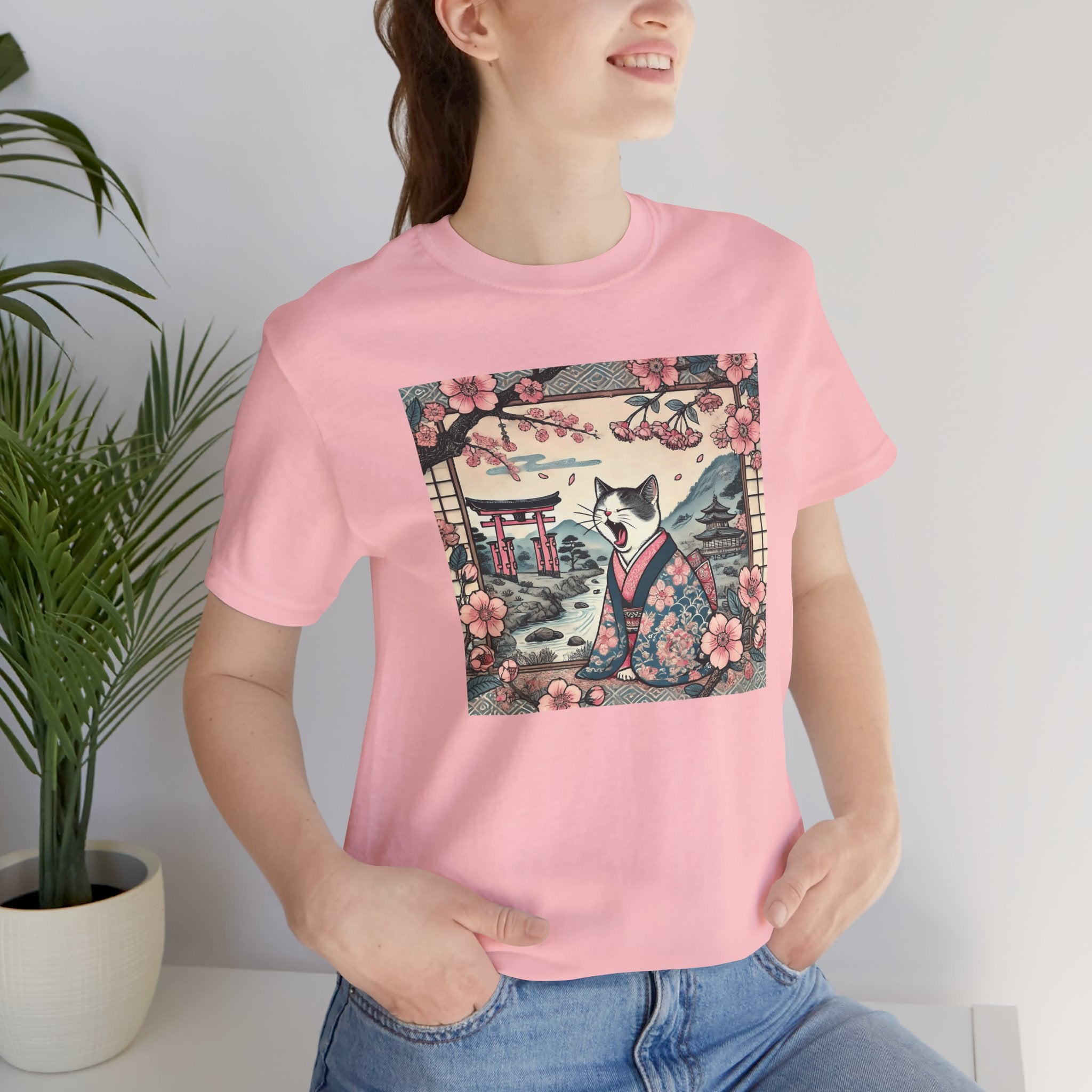 Sleepy Geisha Cat Tee