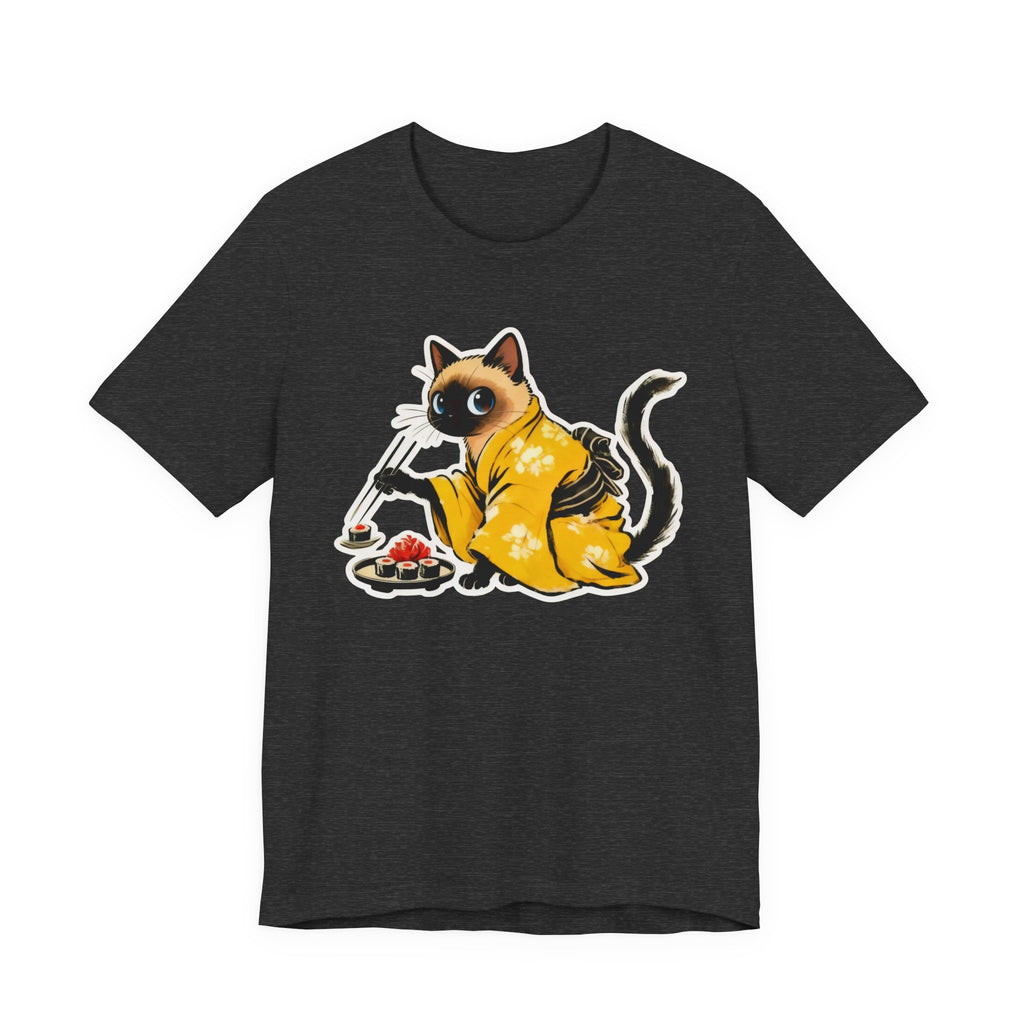 Kawaii Sushi Cat Tee - Japanese Cat Shirt