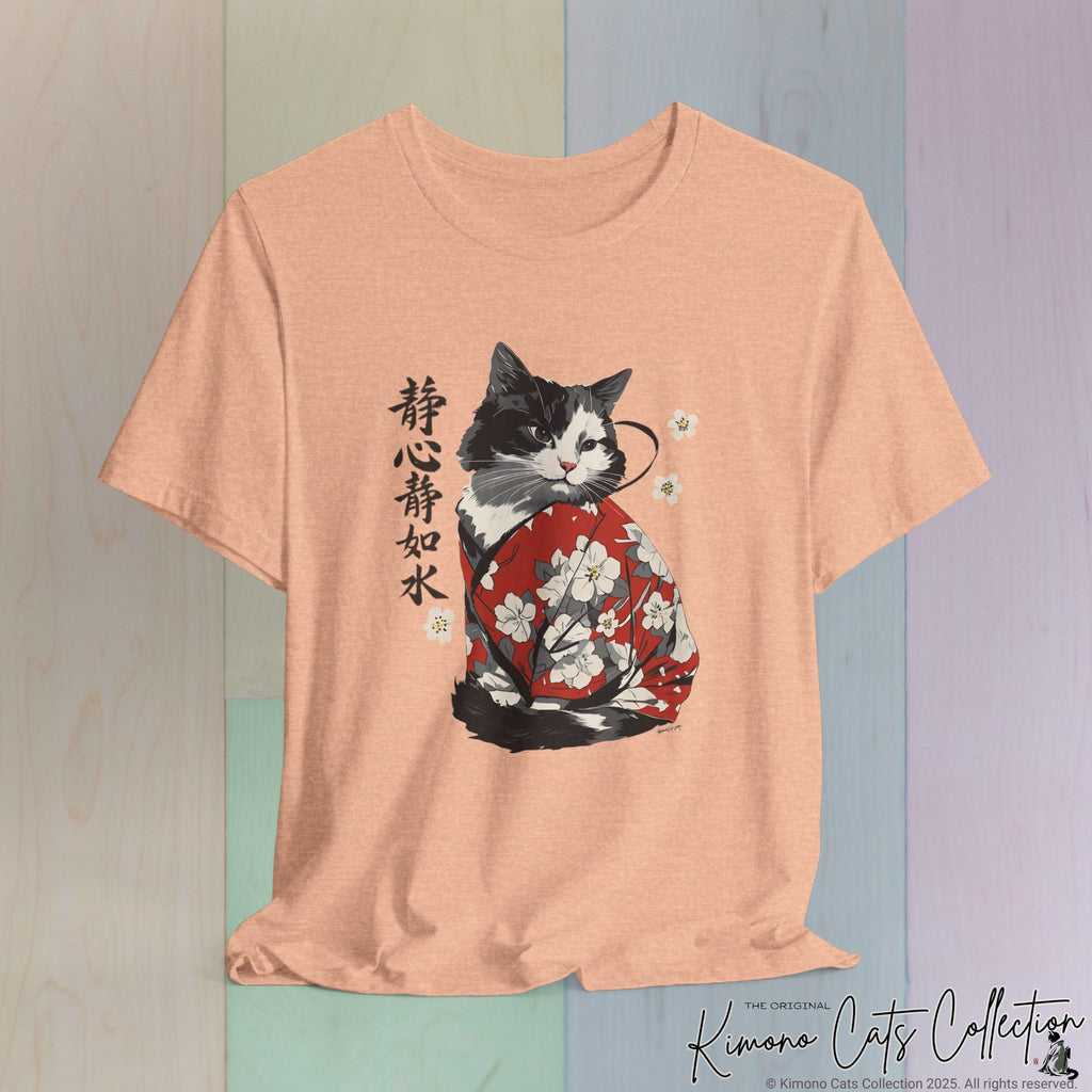 Sakura Neko Cat Tee | Kimono Cat Silhouette, Meow Nyan Japan