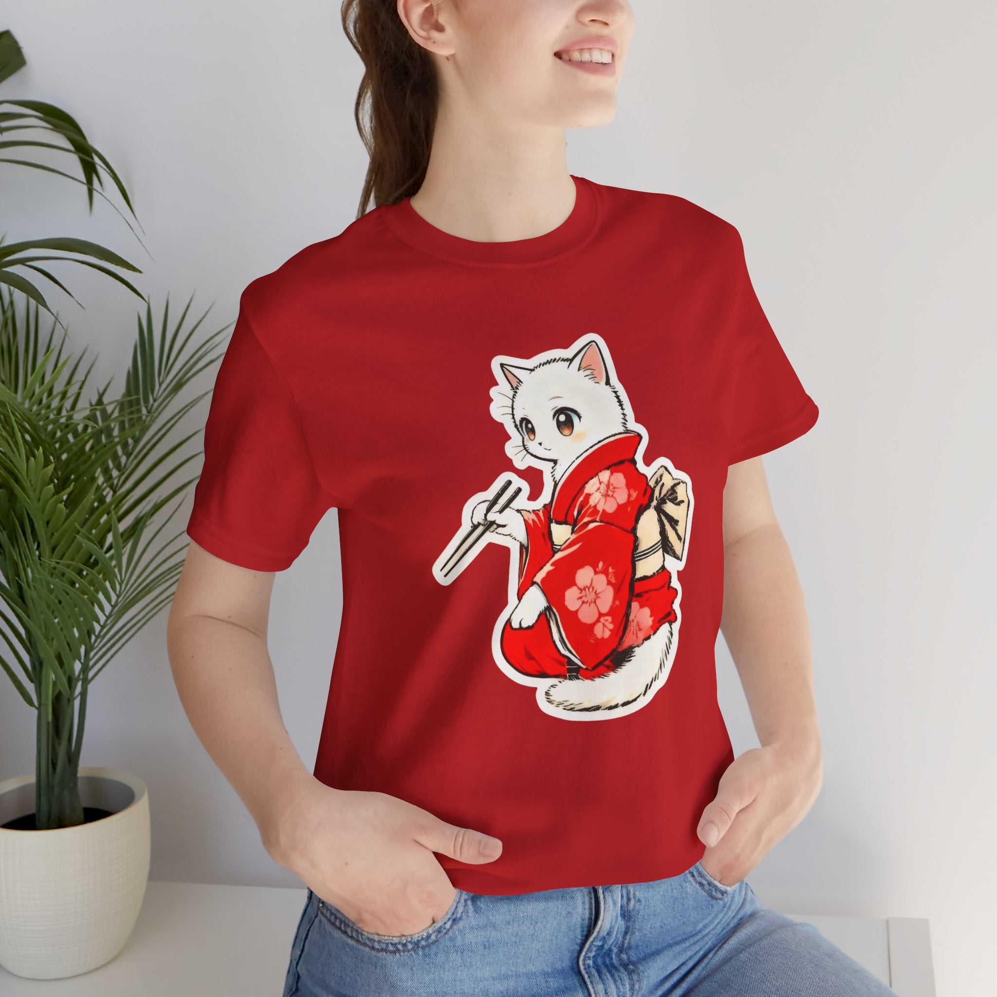 Sushi Kimono Cat Shirt - Cute Japanese Tee