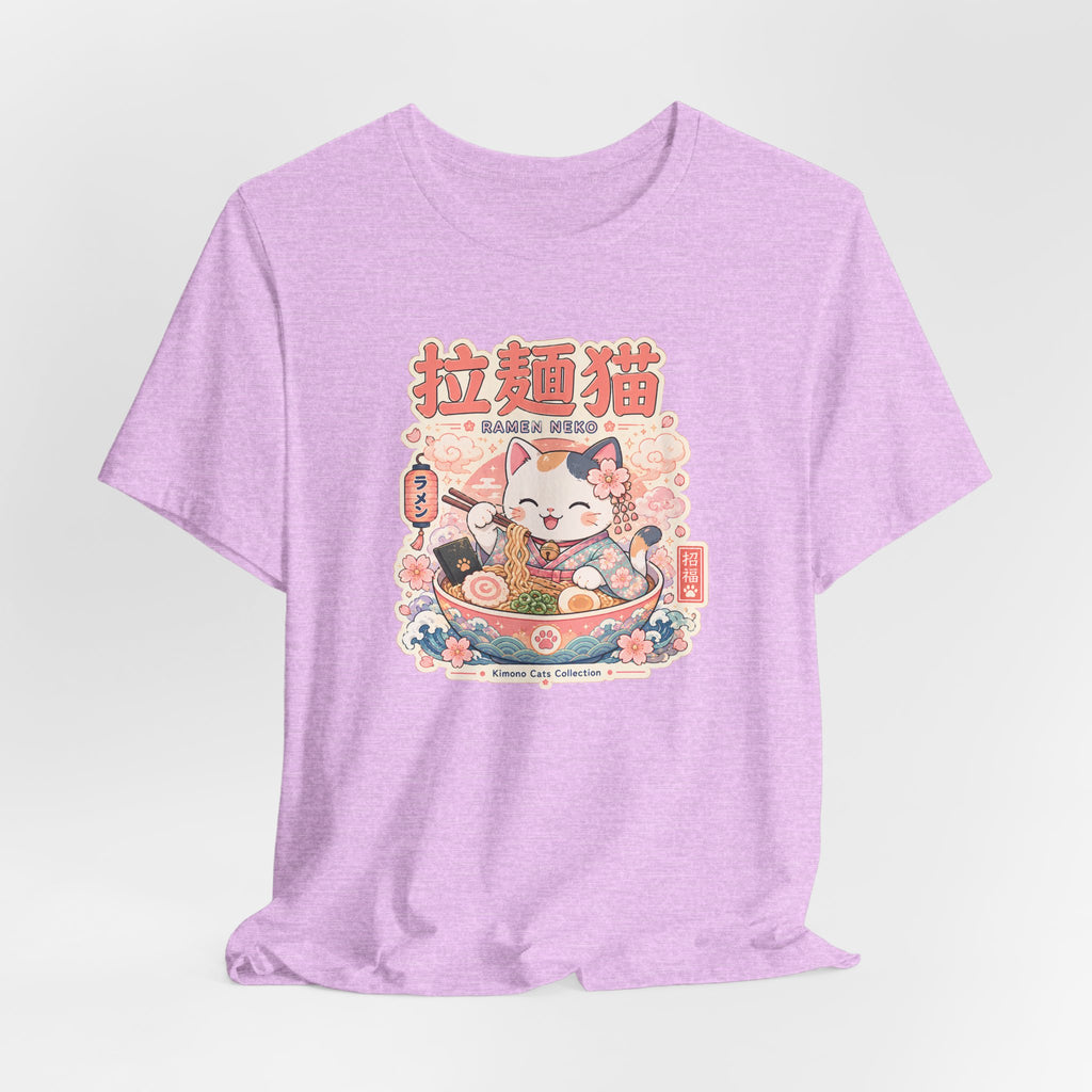 Ramen Neko Tee — Cute Maneki Cat Ramen Bowl Japanese Style T‑Shirt