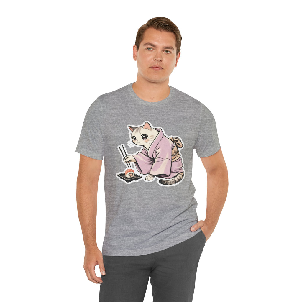 Sushi Cat Shirt - Japanese Kimono Cat Tee