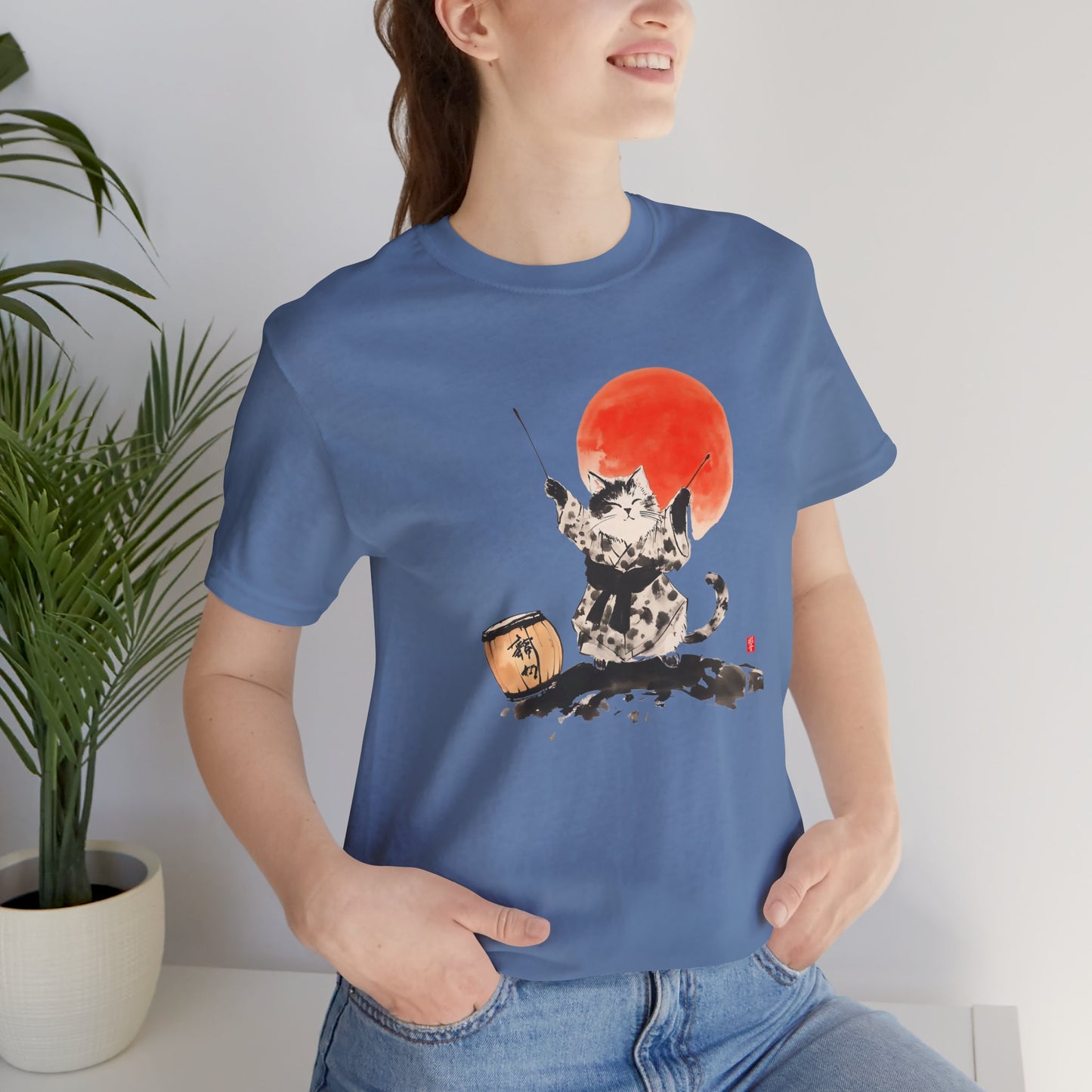 Taiko Drum Cat Tee – Unisex