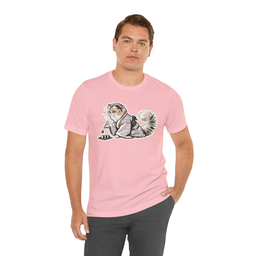 Sushi Cat Chopsticks Shirt - Cute Japanese Tee