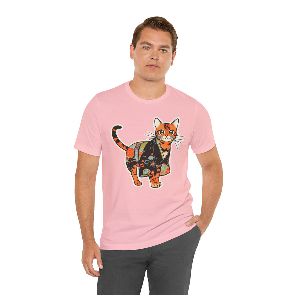 Kawaii Kimono Cat Shirt Japan Gift Tee