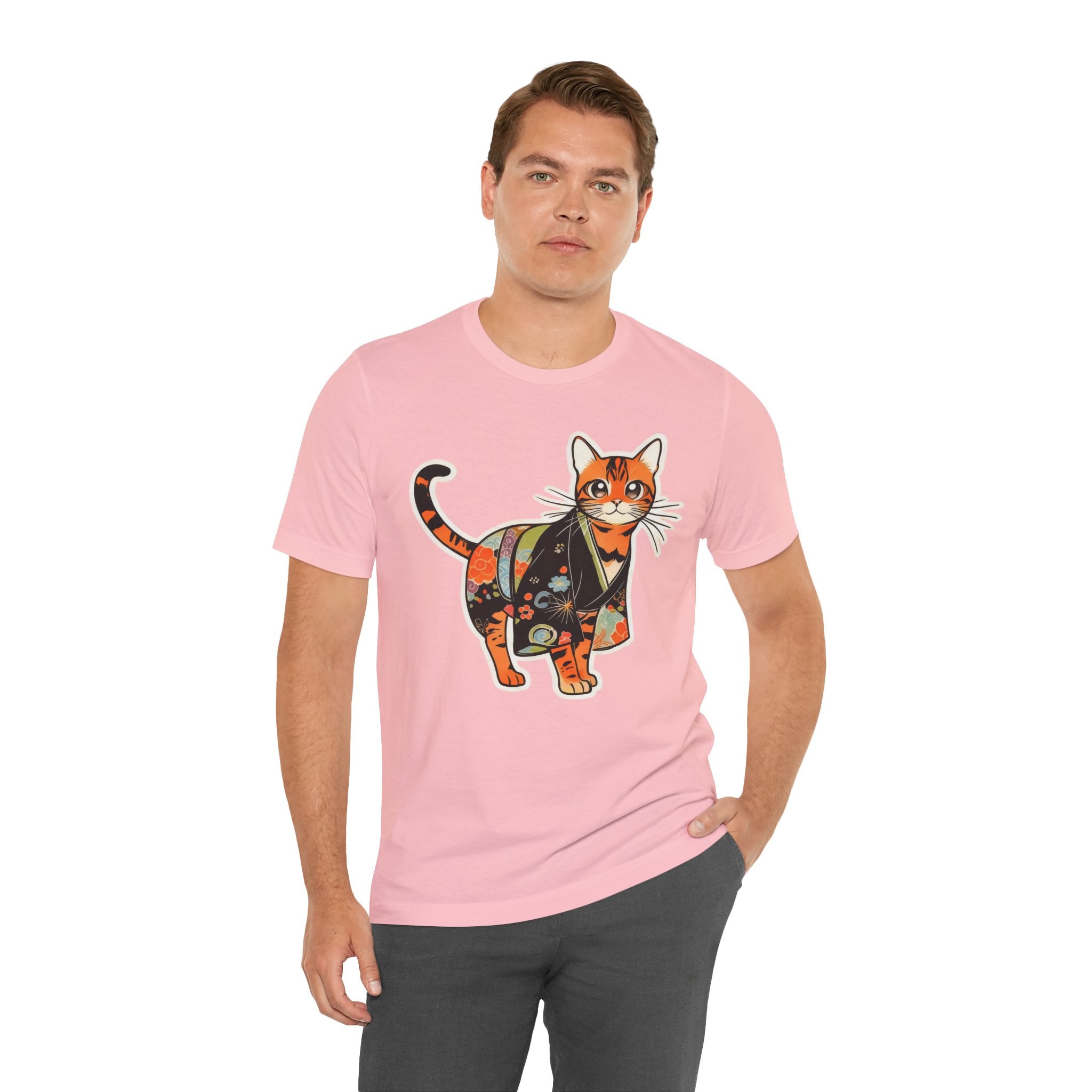 Kawaii Kimono Cat Shirt Japan Gift Tee