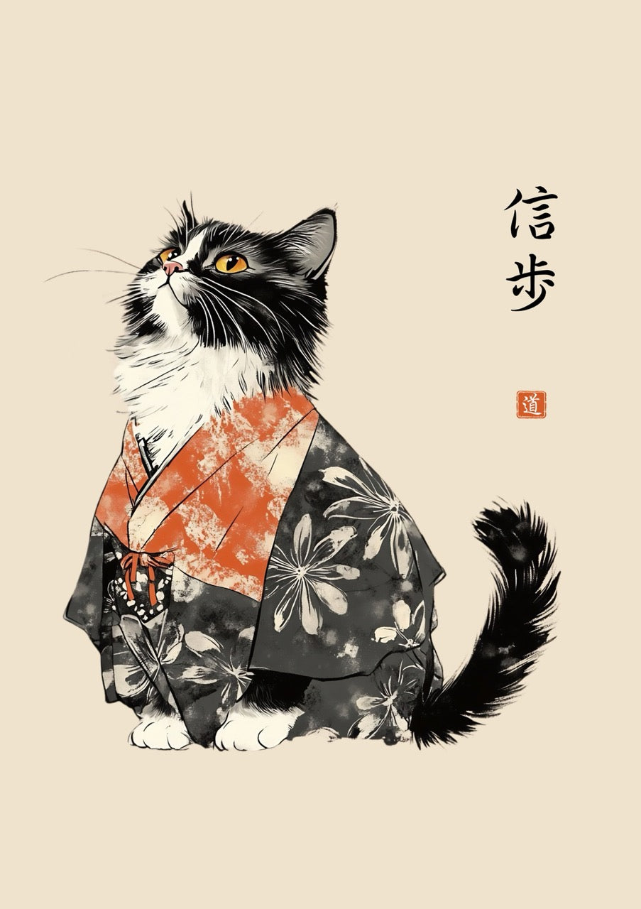 Temple Gift #11 Freebie - Kimono Cats Collection Kimono Cat, Kimono Cats, Kawaii Cat, Zen Cat, Neko, Maneki Neko, Kimono Kitty, Japan, Tokyo, Kyoto
