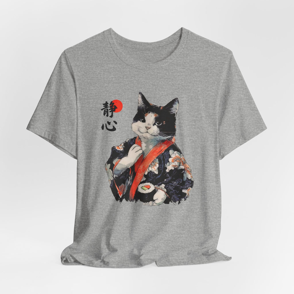 Sushi Cat T-Shirt | Japanese Kimono Neko