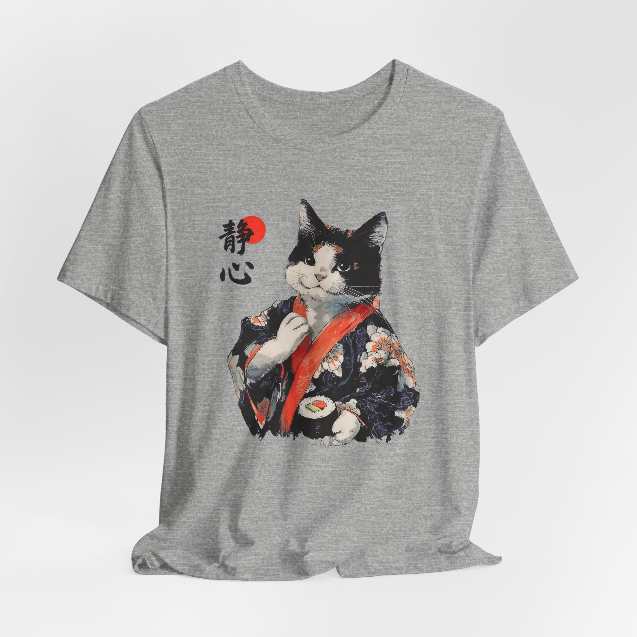 Sushi Cat T-Shirt | Japanese Kimono Neko