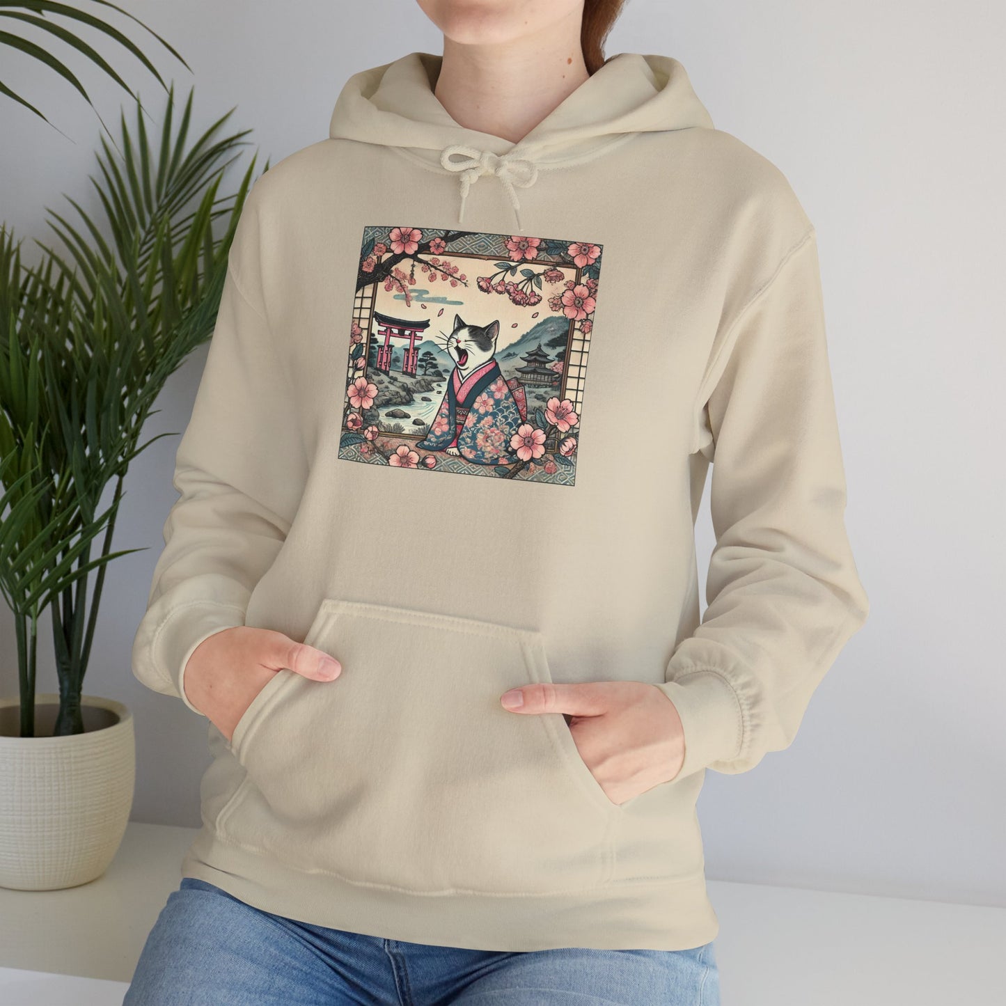 Geisha Cat Hoodie - Unisex