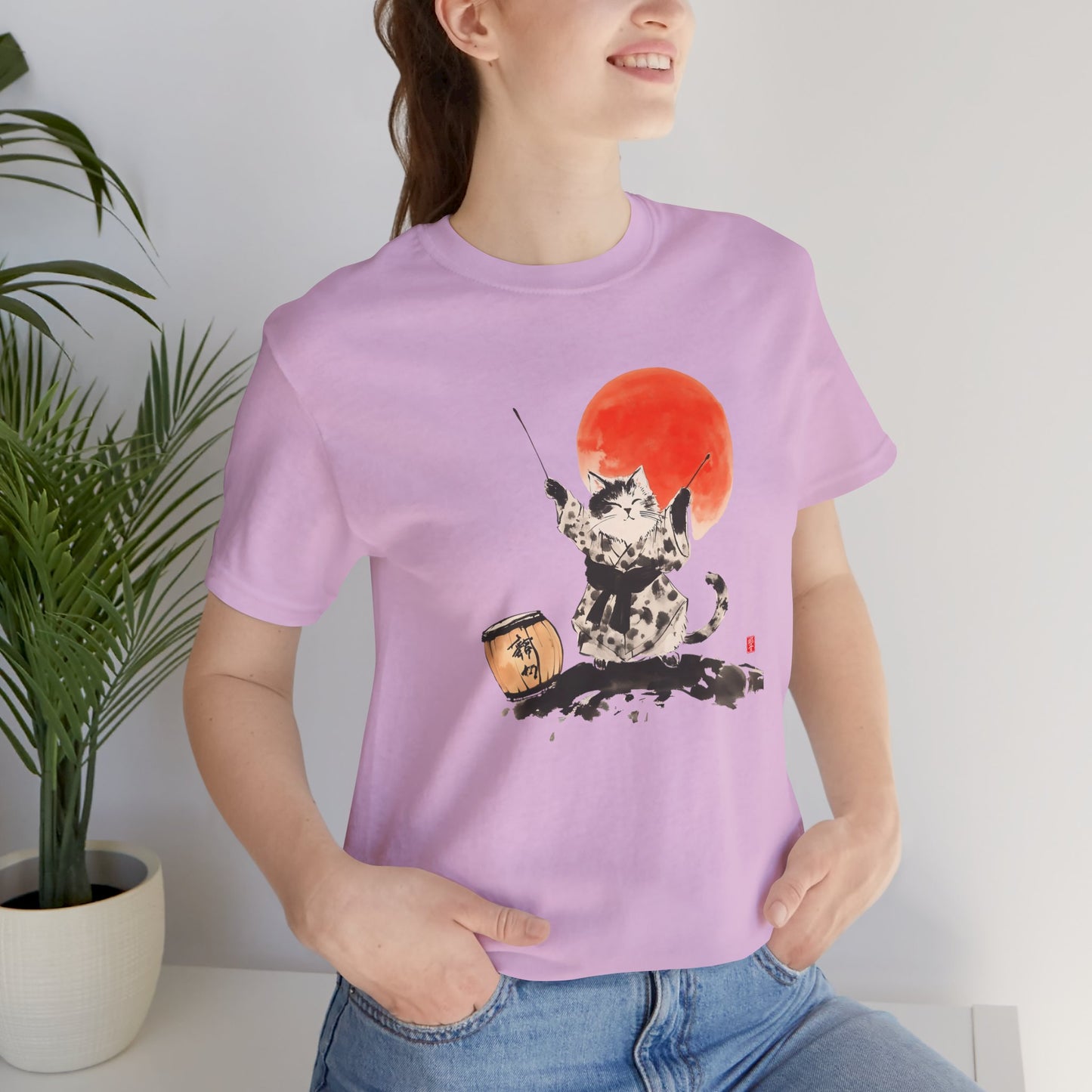 Taiko Drum Cat Tee – Unisex
