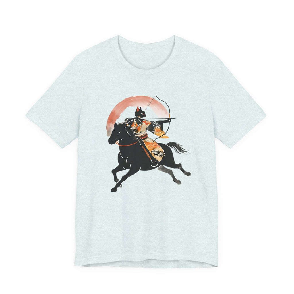 Year of the Horse Archer Cat T-Shirt | Japanese Zodiac Ukiyo-e Kimono Neko