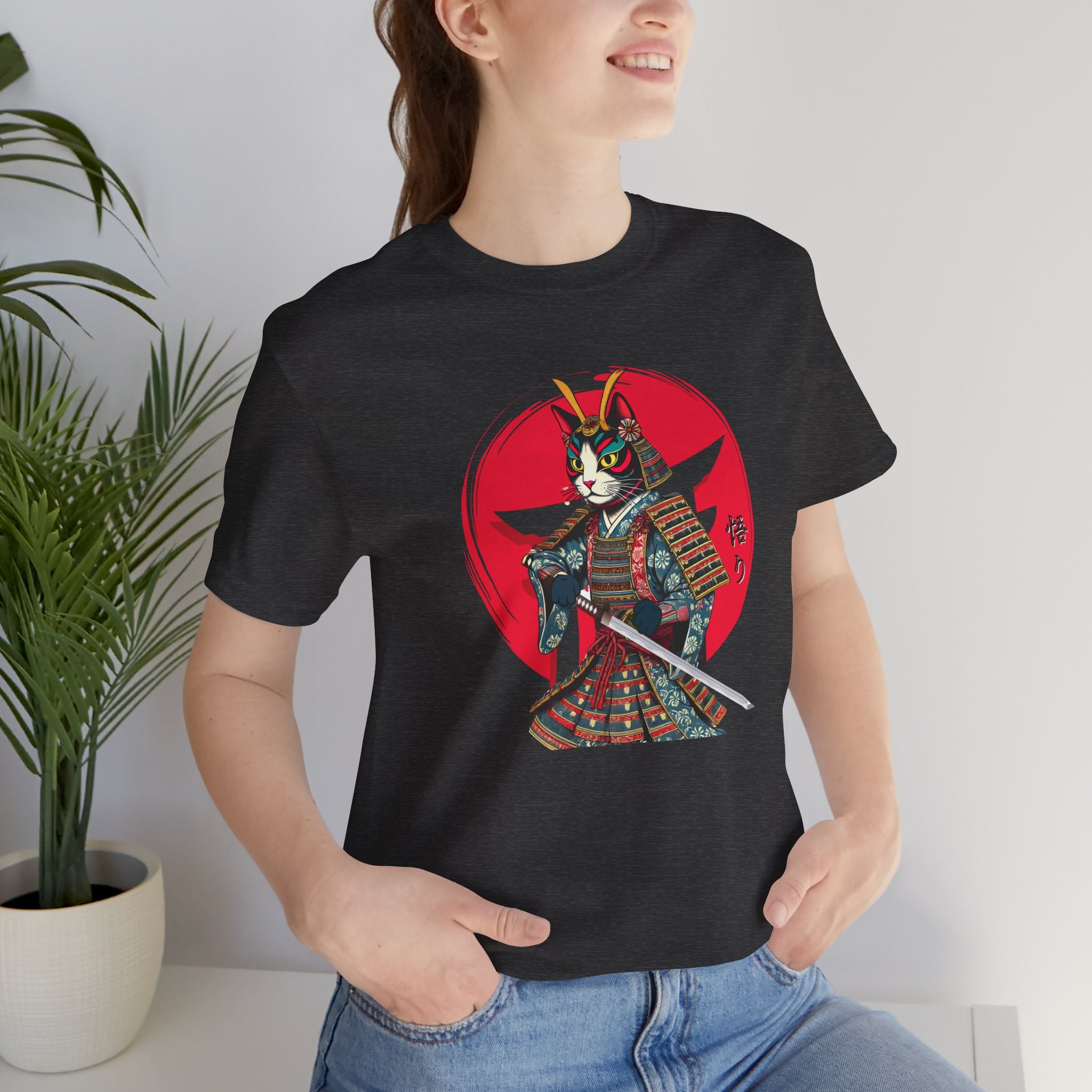 Samurai Cat Warrior Unisex Tee