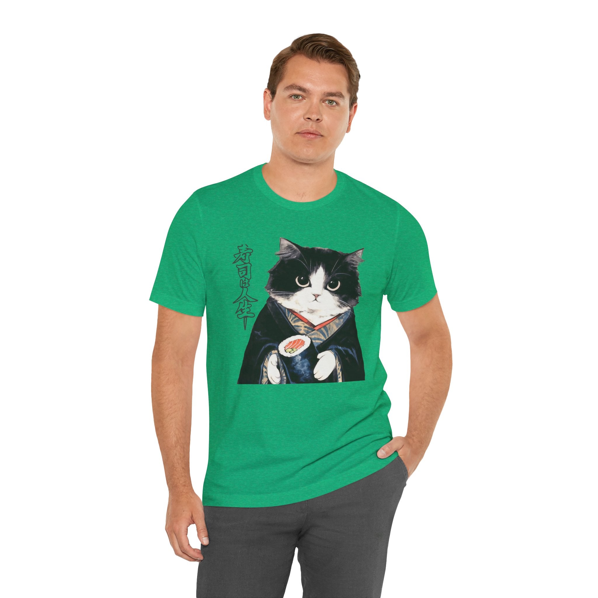 Japanese Neko Cat Tee | Cat in Kimono Shirt