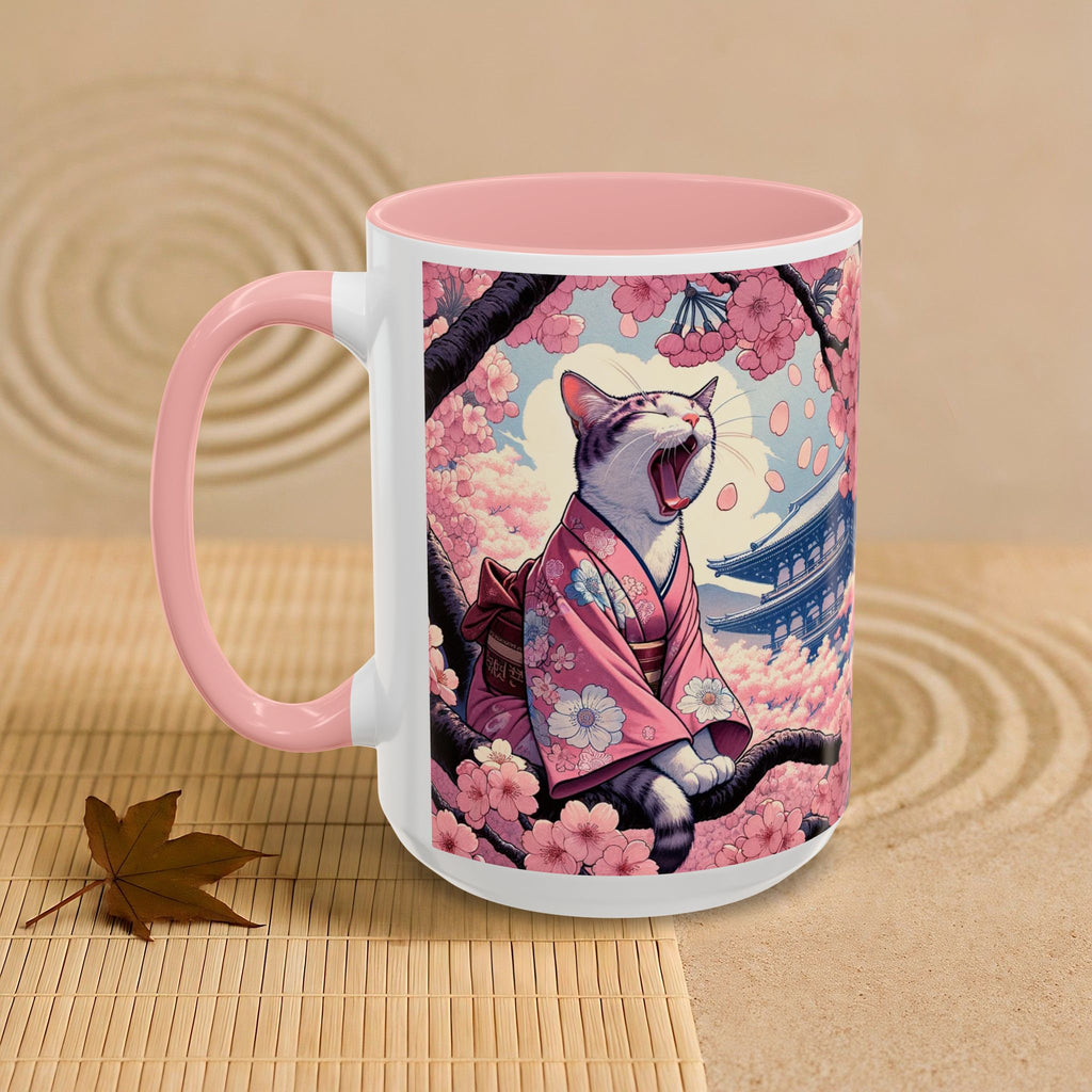 Coffee Mug Sakura Cat in Kimono